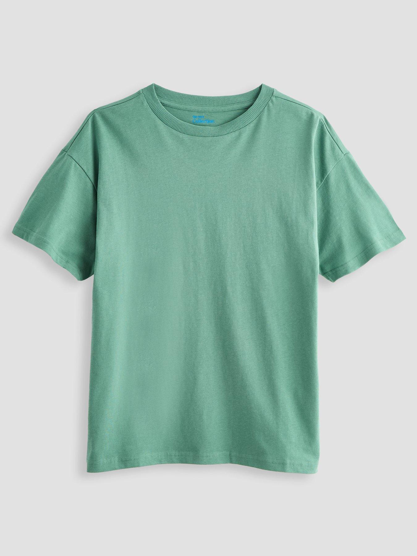 Image 3 of 5 of The Very Collection Boys 5 Pack Plain T-shirt - Multi