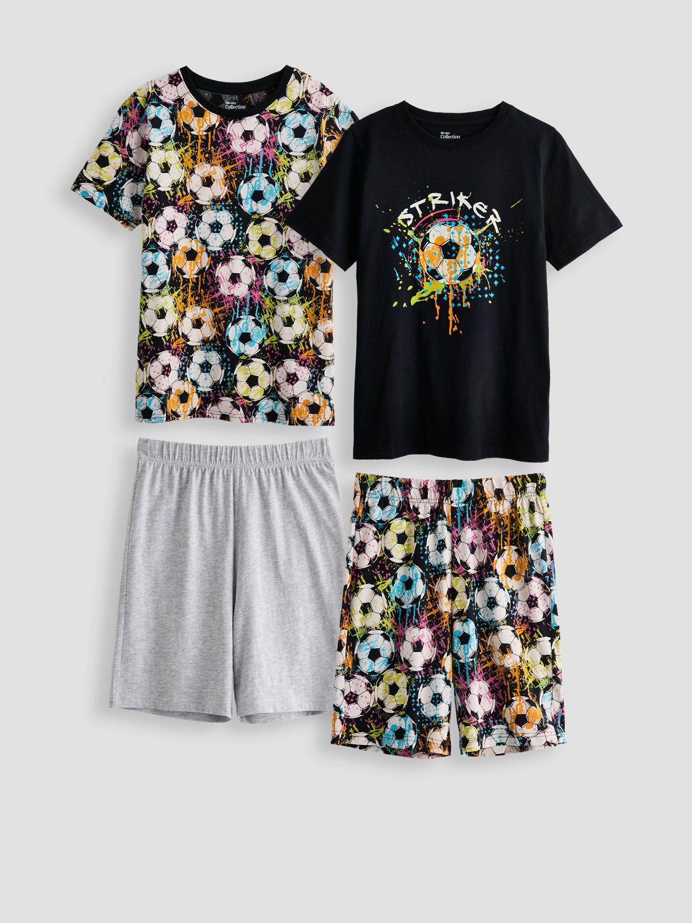 The Very Collection Boys 2 Pack Football Pyjama Set - Multi