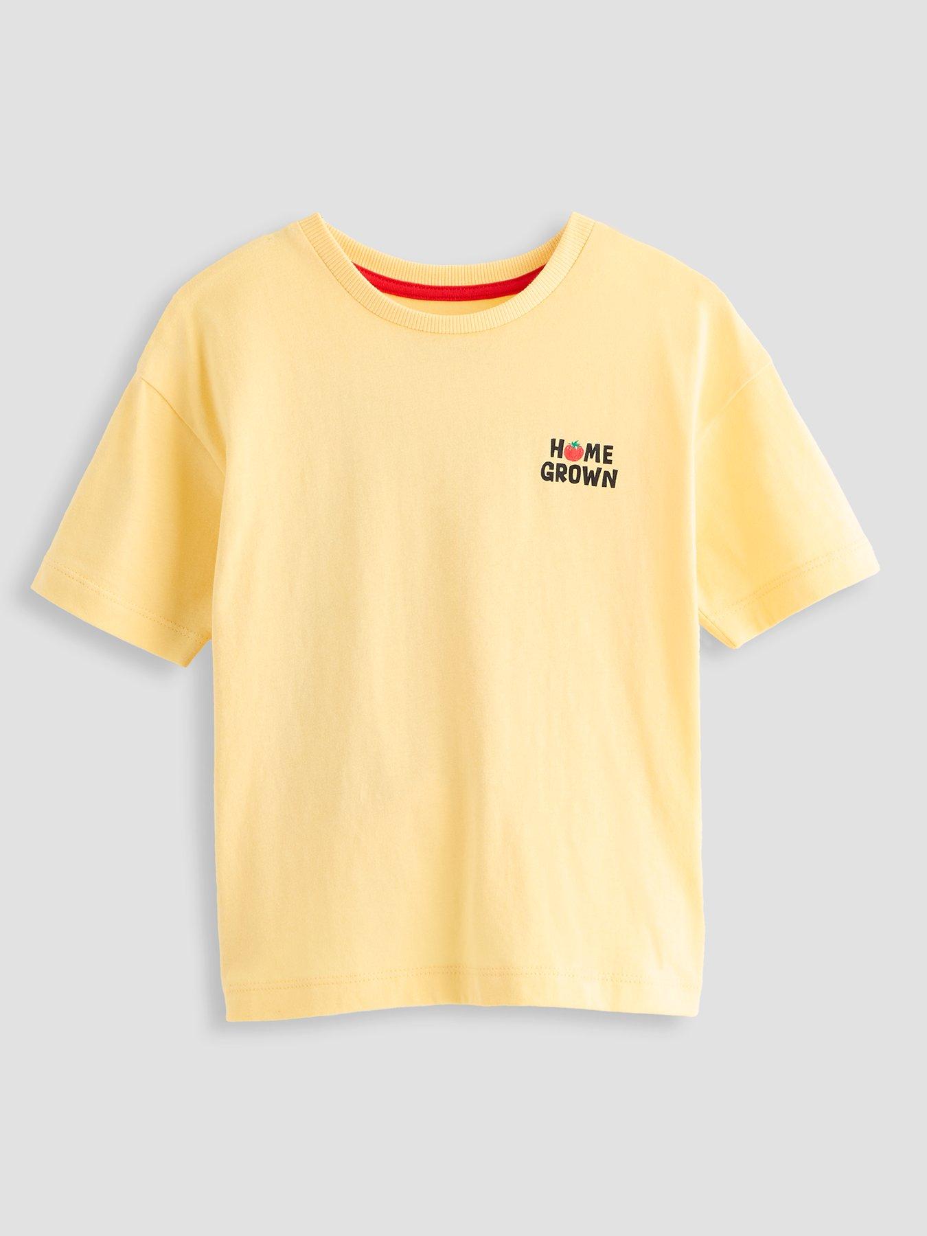 The Very Collection Boys Fun Fruit Back Graphic Short Sleeve T-shirt - Orange