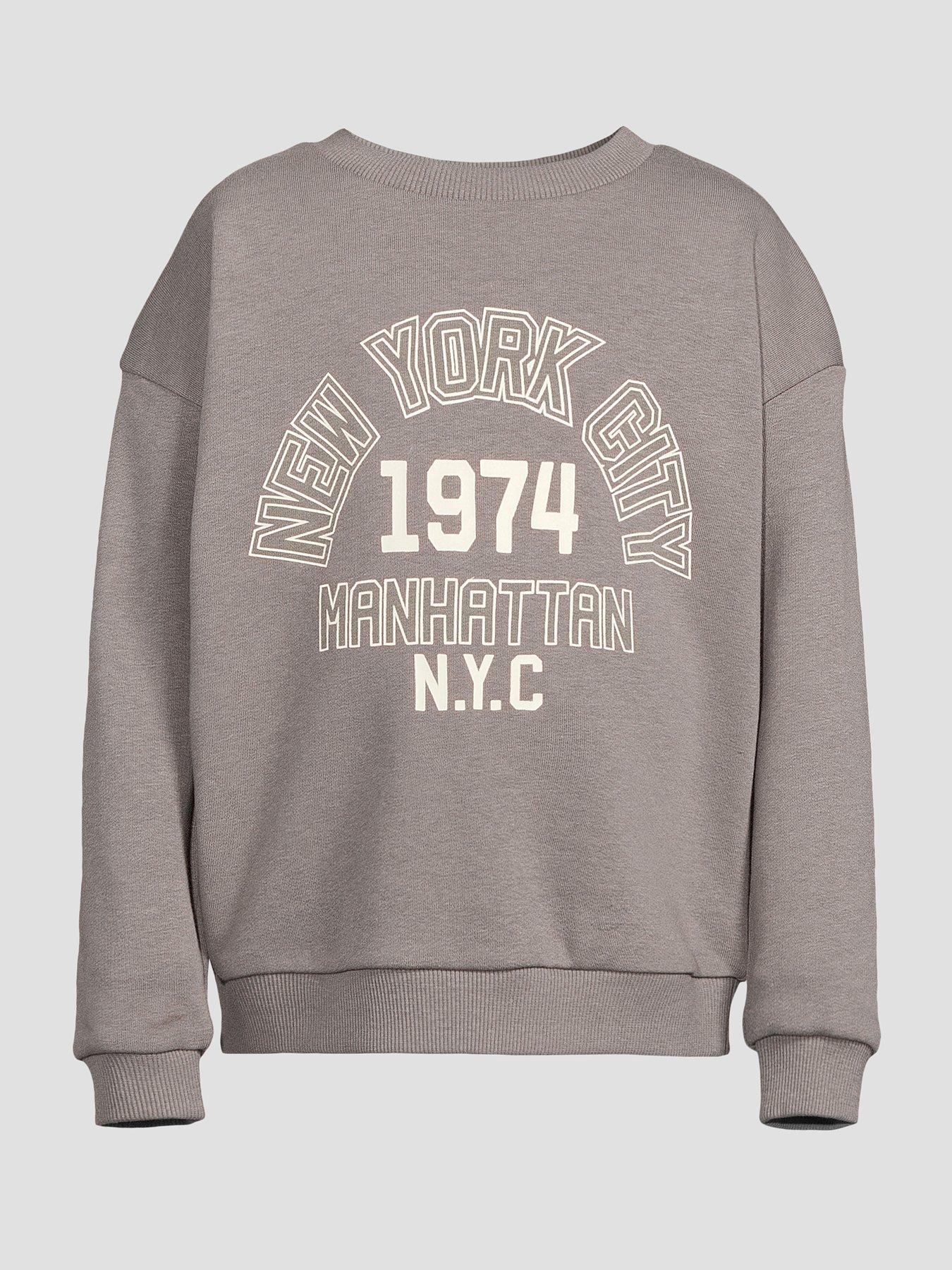 Image 6 of 6 of The Very Collection Boys City Slogan Sweatshirt - Grey