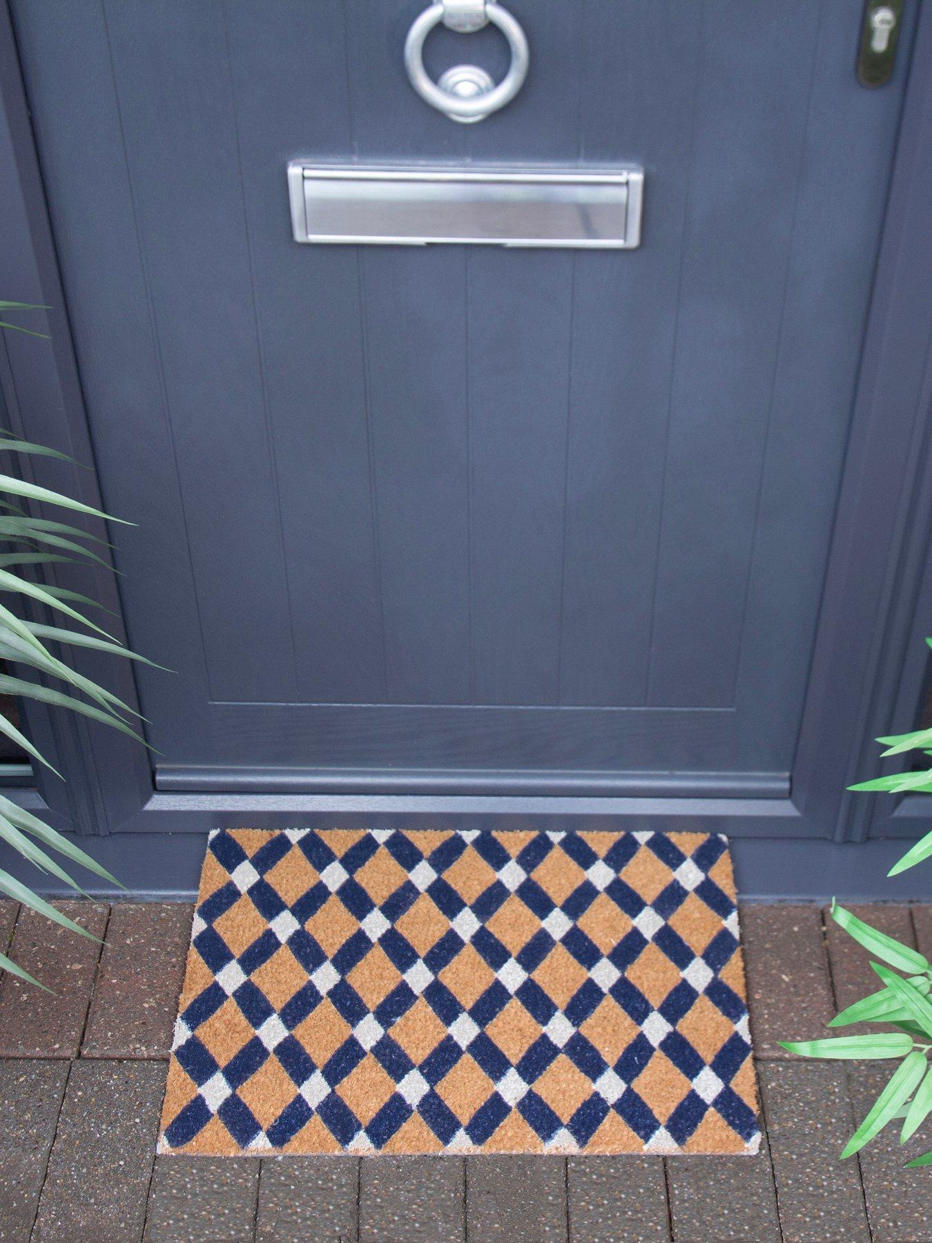 Arthouse Astley Tile Printed Neutral Doormat 40X60Cm