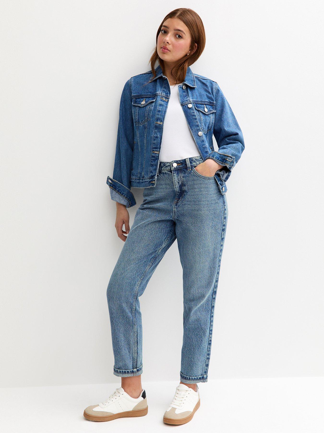 New Look 915 Girls Mom Jeans - Blue