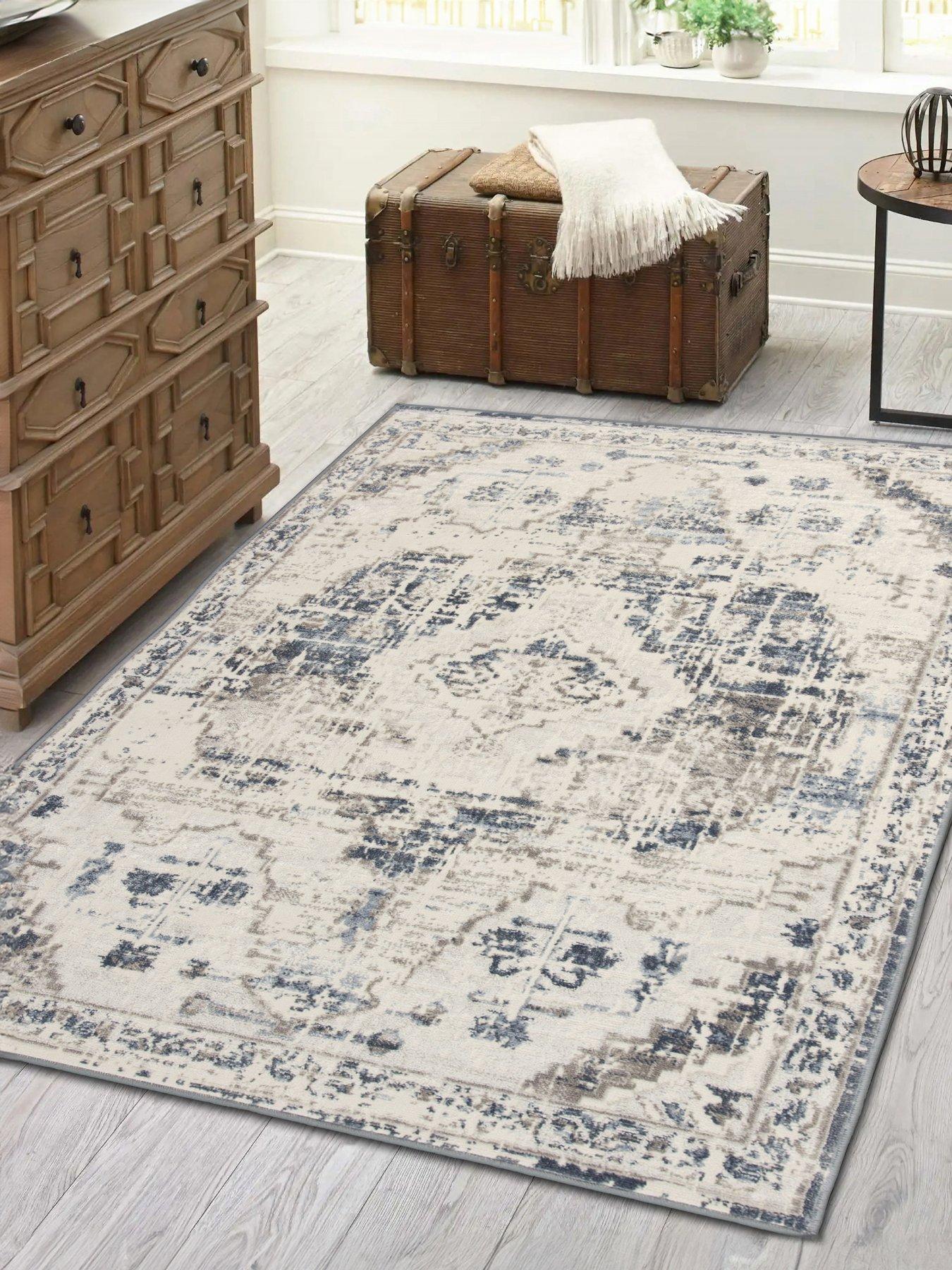 ARTHOUSE: Muse Oriental Navy 160 x 230cm Rug