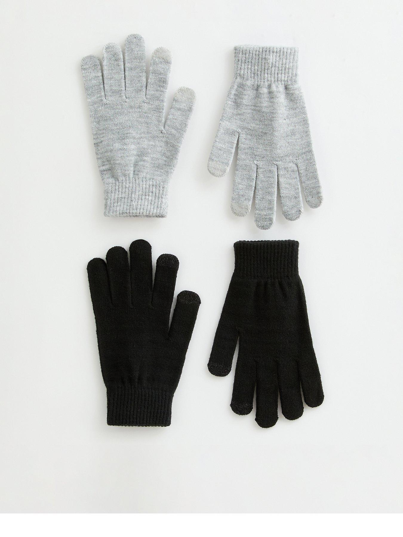 New Look Pack Of Two Black Magic Gloves