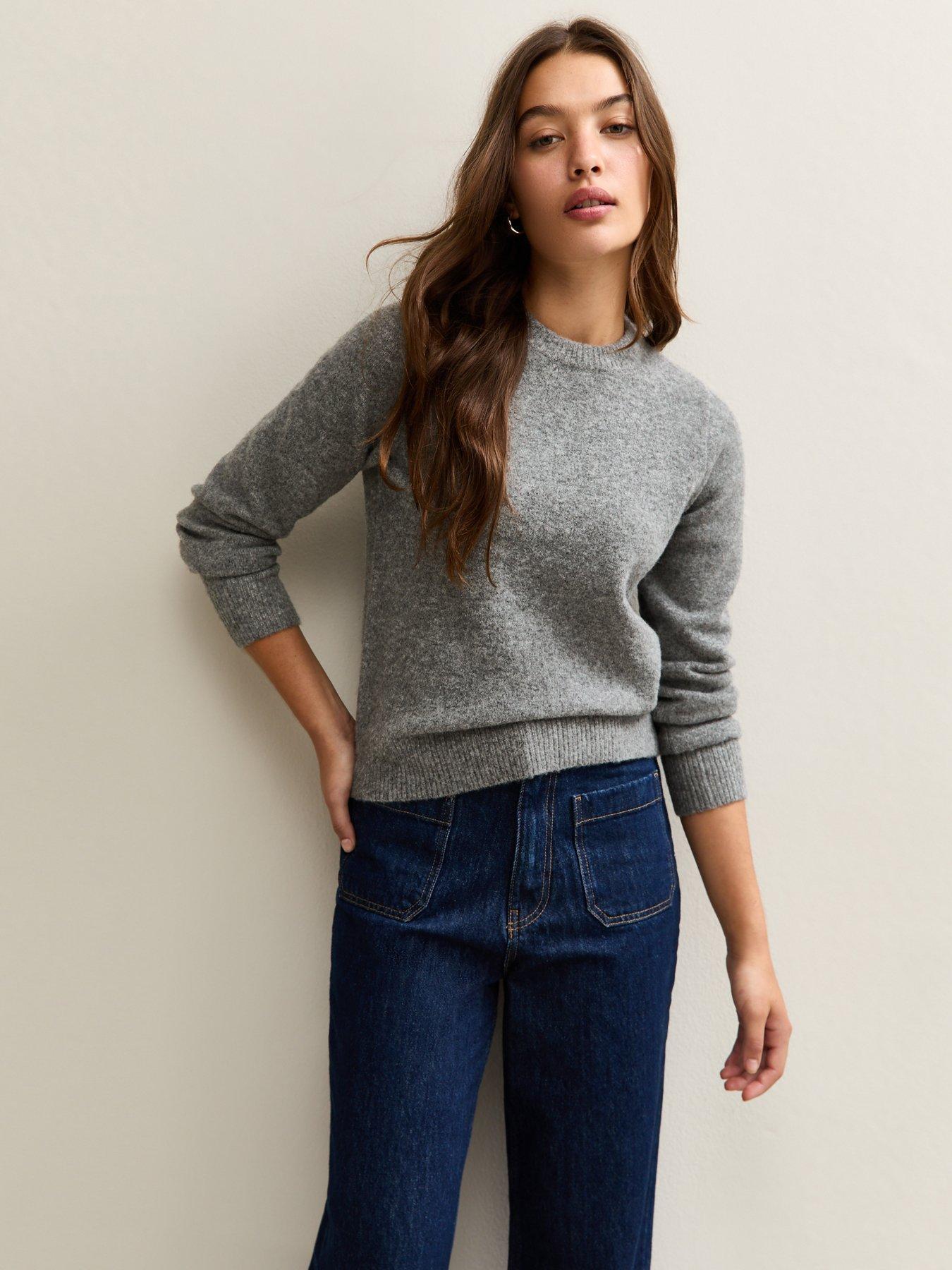New Look Grey Crew Neck Jumper