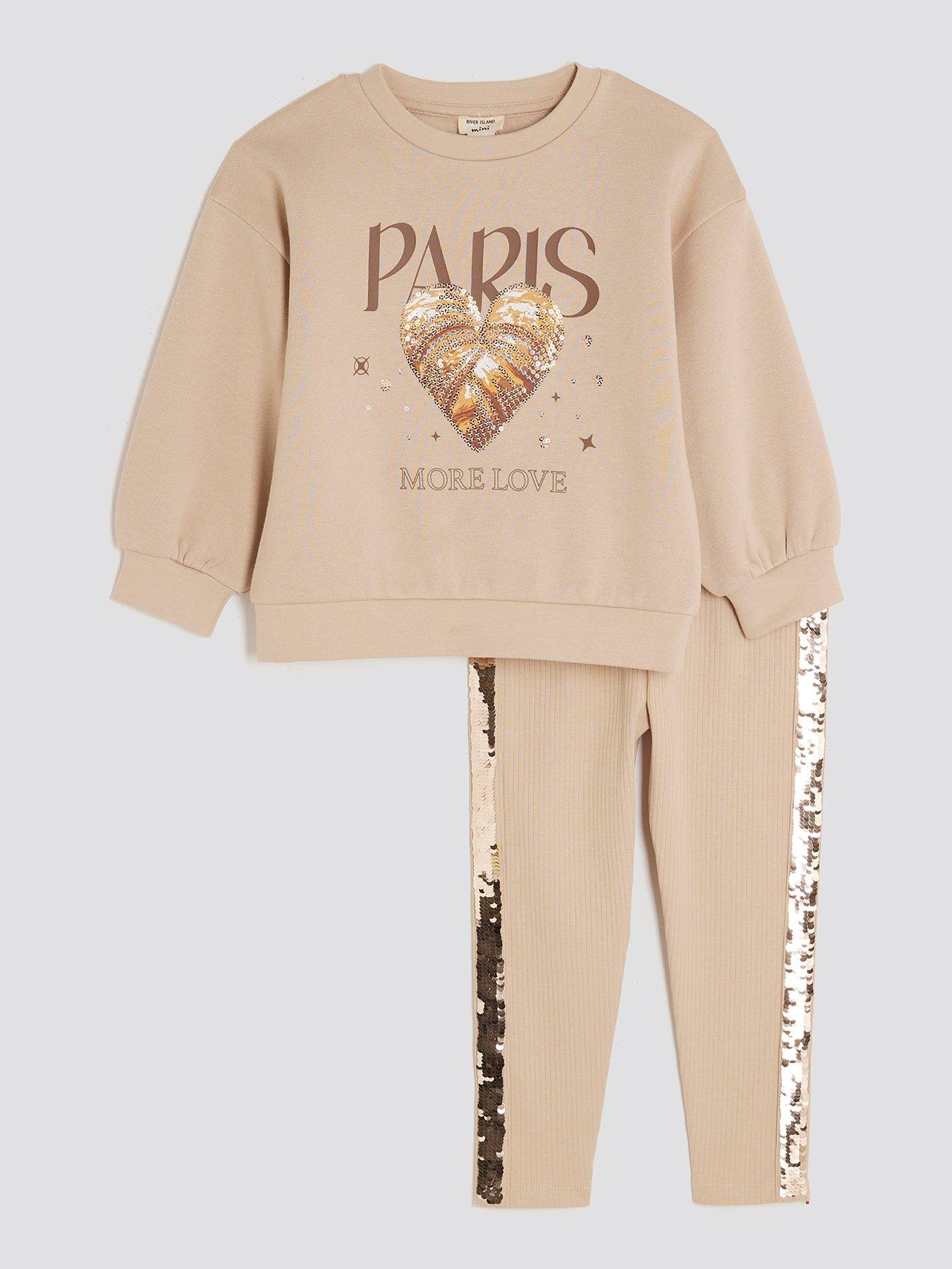 river-island-mini-girls-croissant-sweatshirt-set-beige