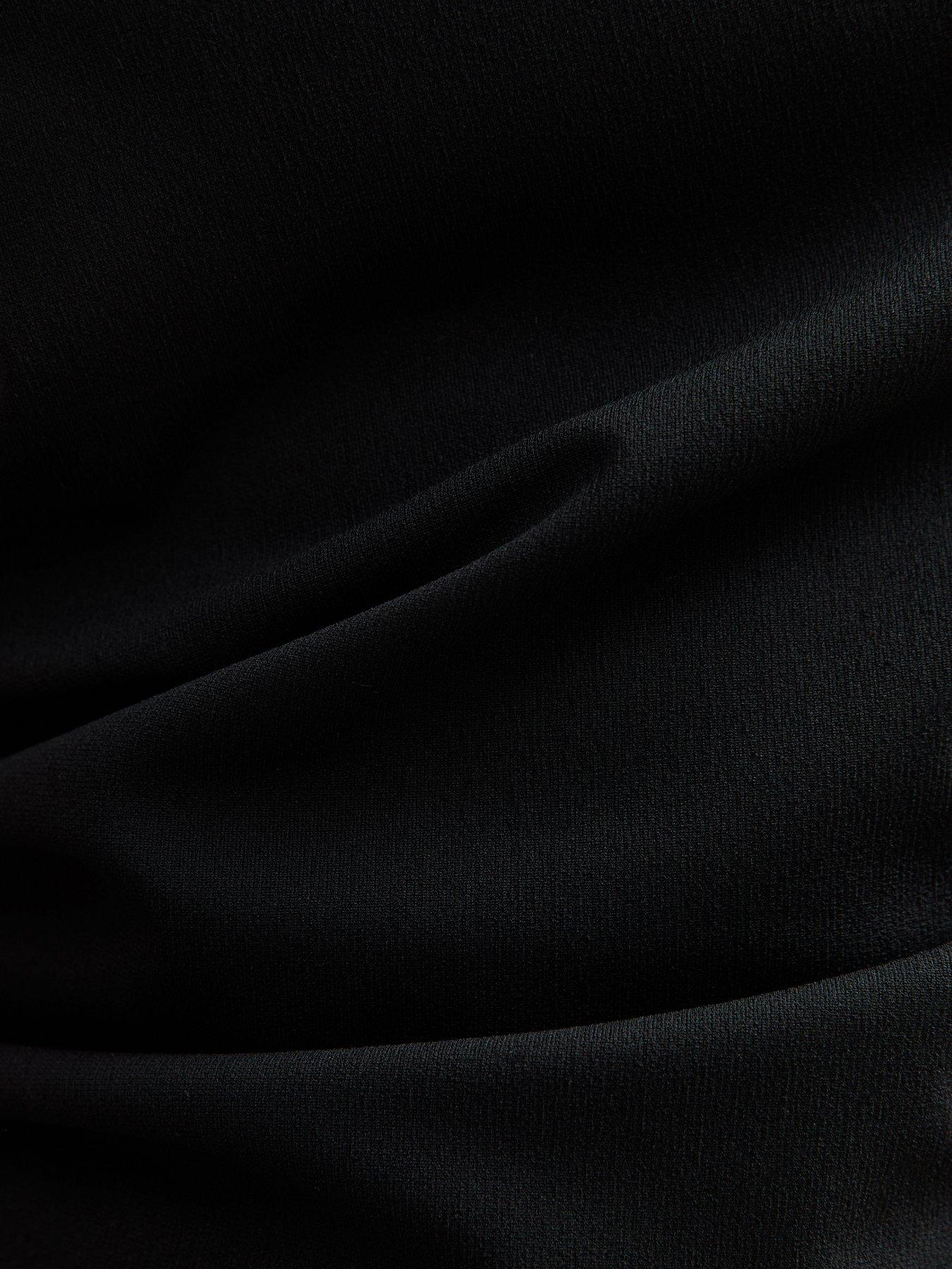 Image 5 of 5 of New Look Black Ruched Jersey Tank Top