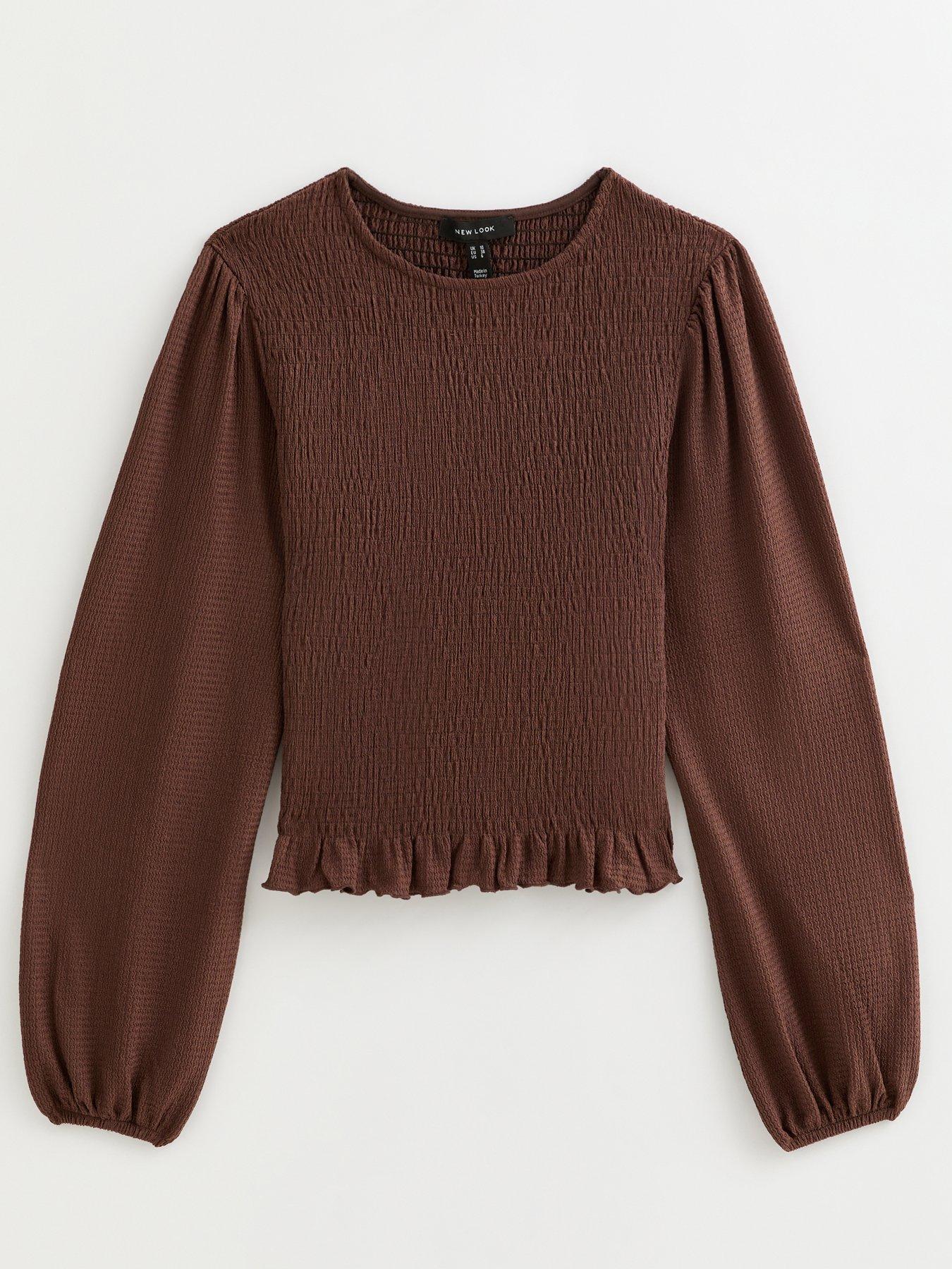 Textured Long Sleeve Top