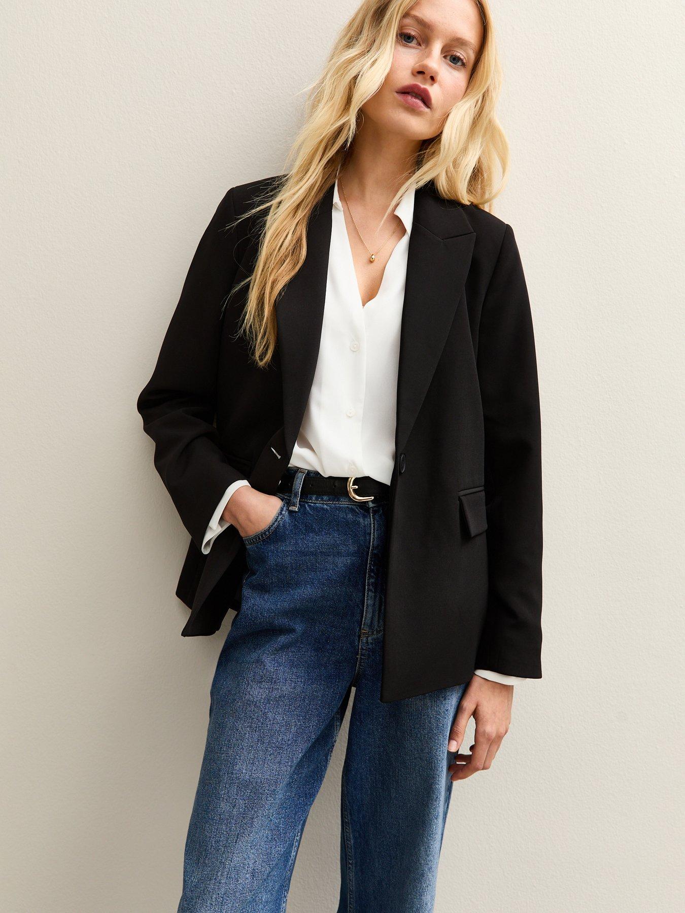 New Look Black Single Breasted Blazer Jacket