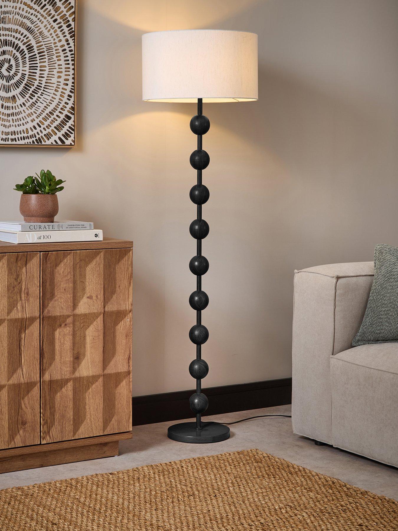 The Very Collection Floor Lamp With Linen Shade