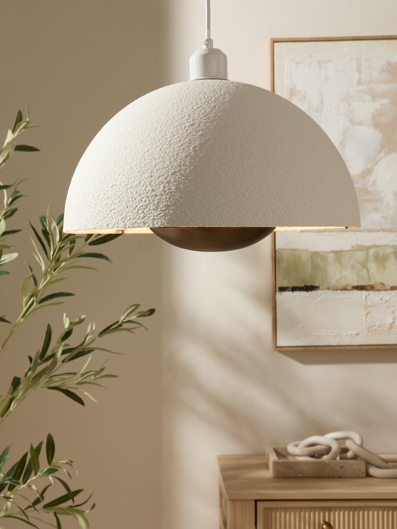 Michelle Keegan Home Textured Metal Dome Easy Fit Shade