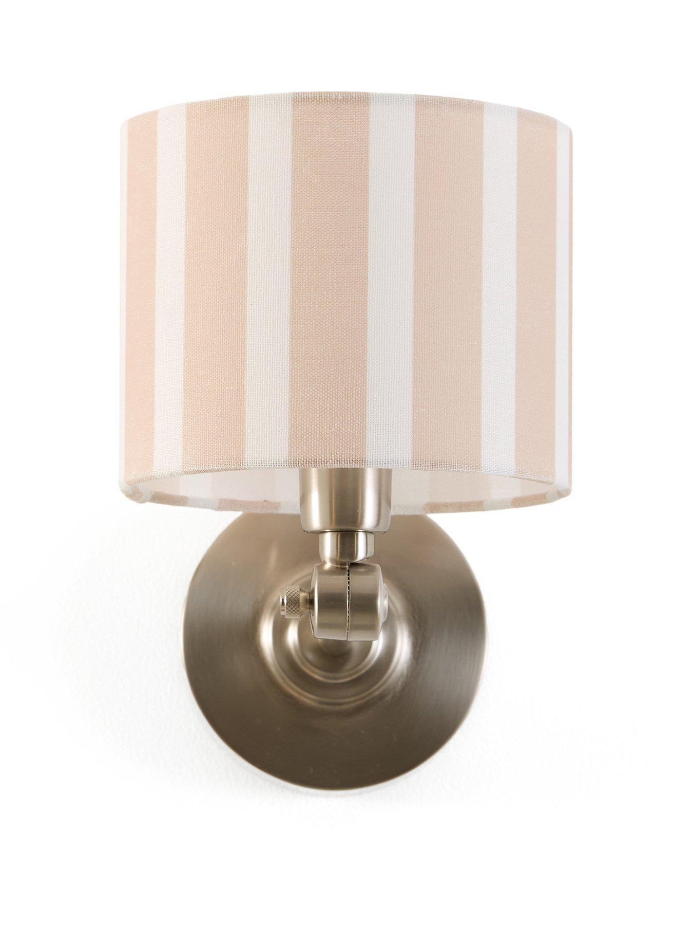 Image 2 of 7 of The Very Collection Rechargeable Wall Light With Striped Shade