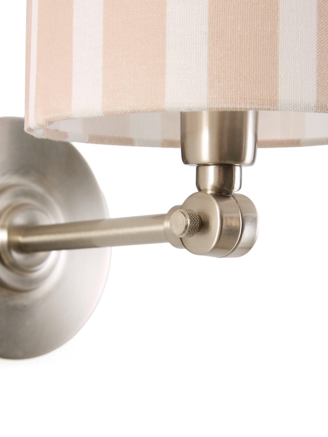 Image 4 of 7 of The Very Collection Rechargeable Wall Light With Striped Shade