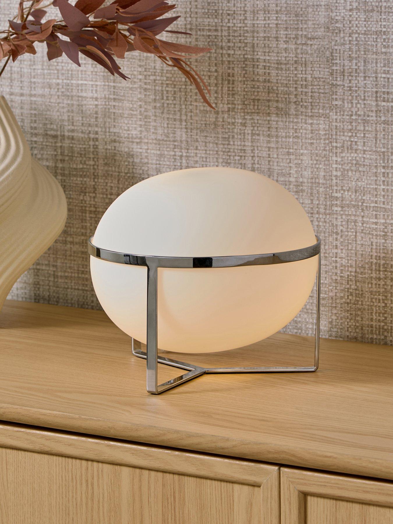 The Very Collection Frosted Sculptural Table Lamp