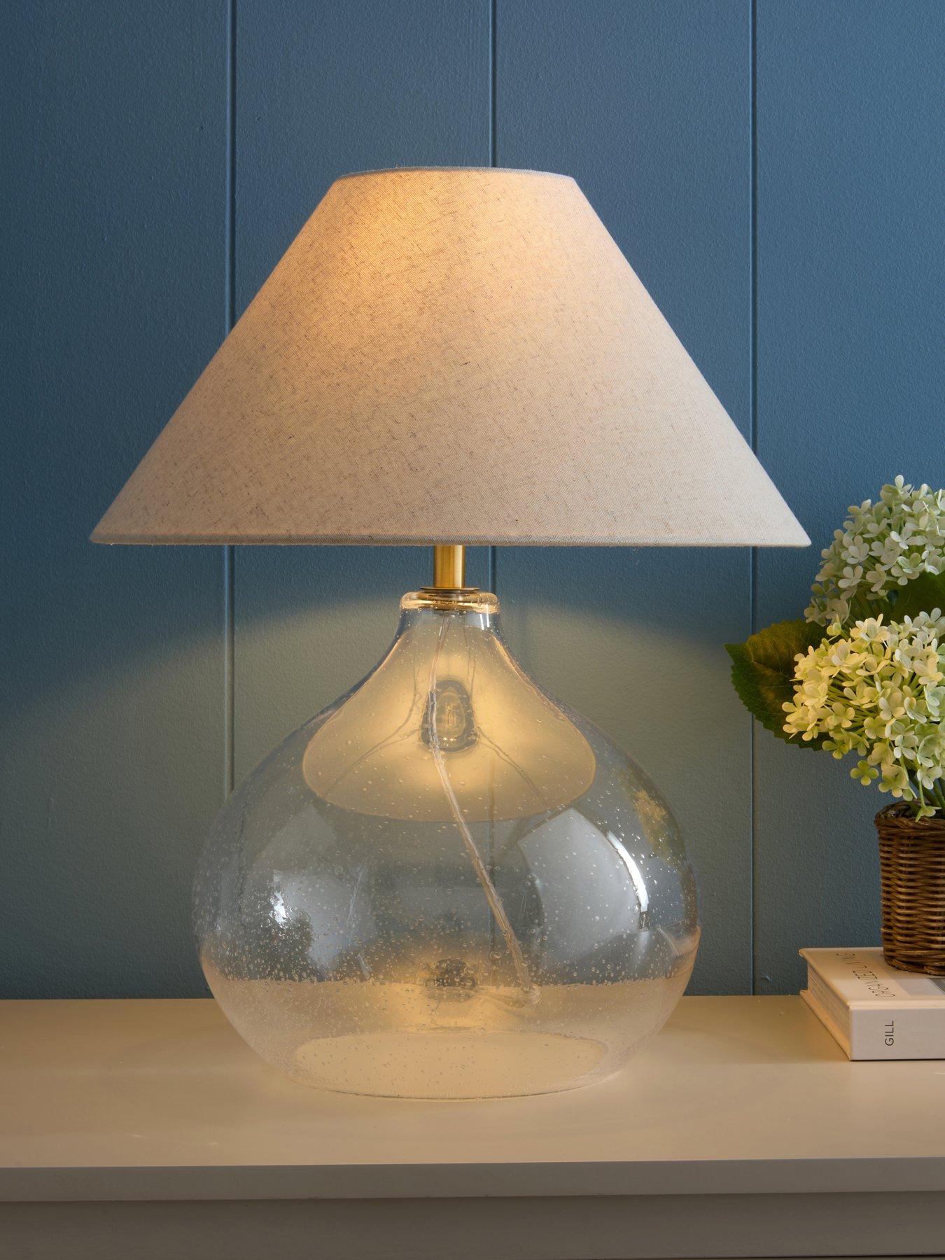 Image 1 of 6 of The Very Collection Bubble Glass Table Lamp