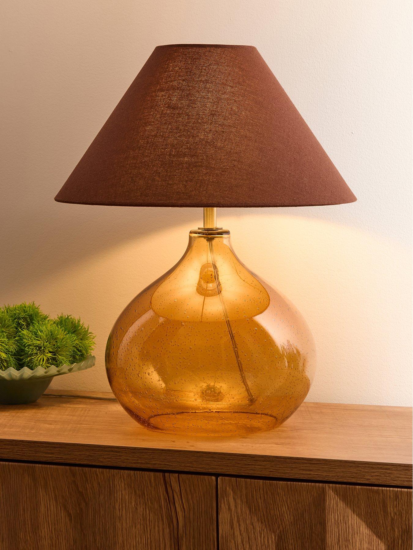 Image 1 of 7 of The Very Collection Bubble Glass Table Lamp