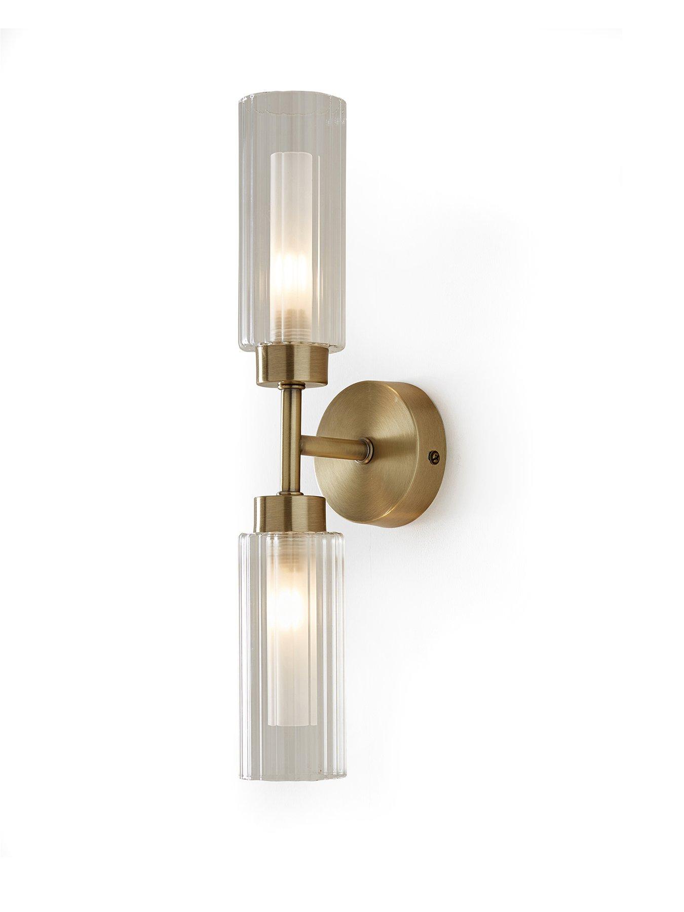 Image 2 of 5 of The Very Collection Ribbed Glass Wall Light