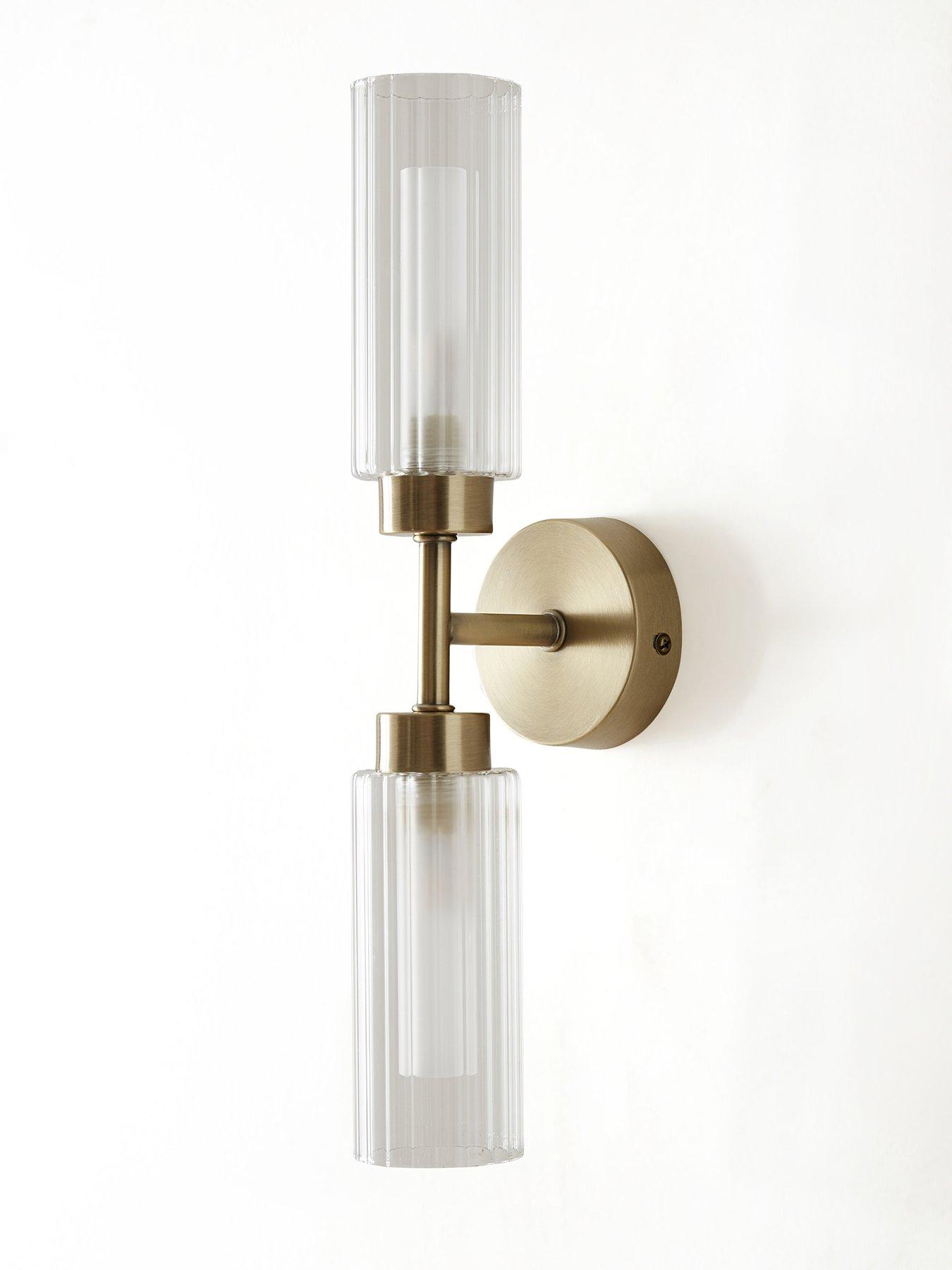Image 3 of 5 of The Very Collection Ribbed Glass Wall Light