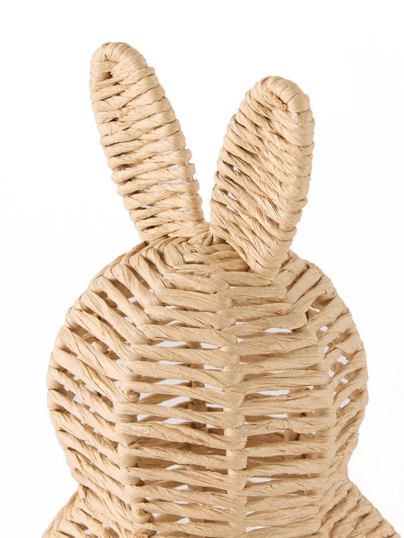 Image 4 of 6 of The Very Collection Natural Woven Rabbit