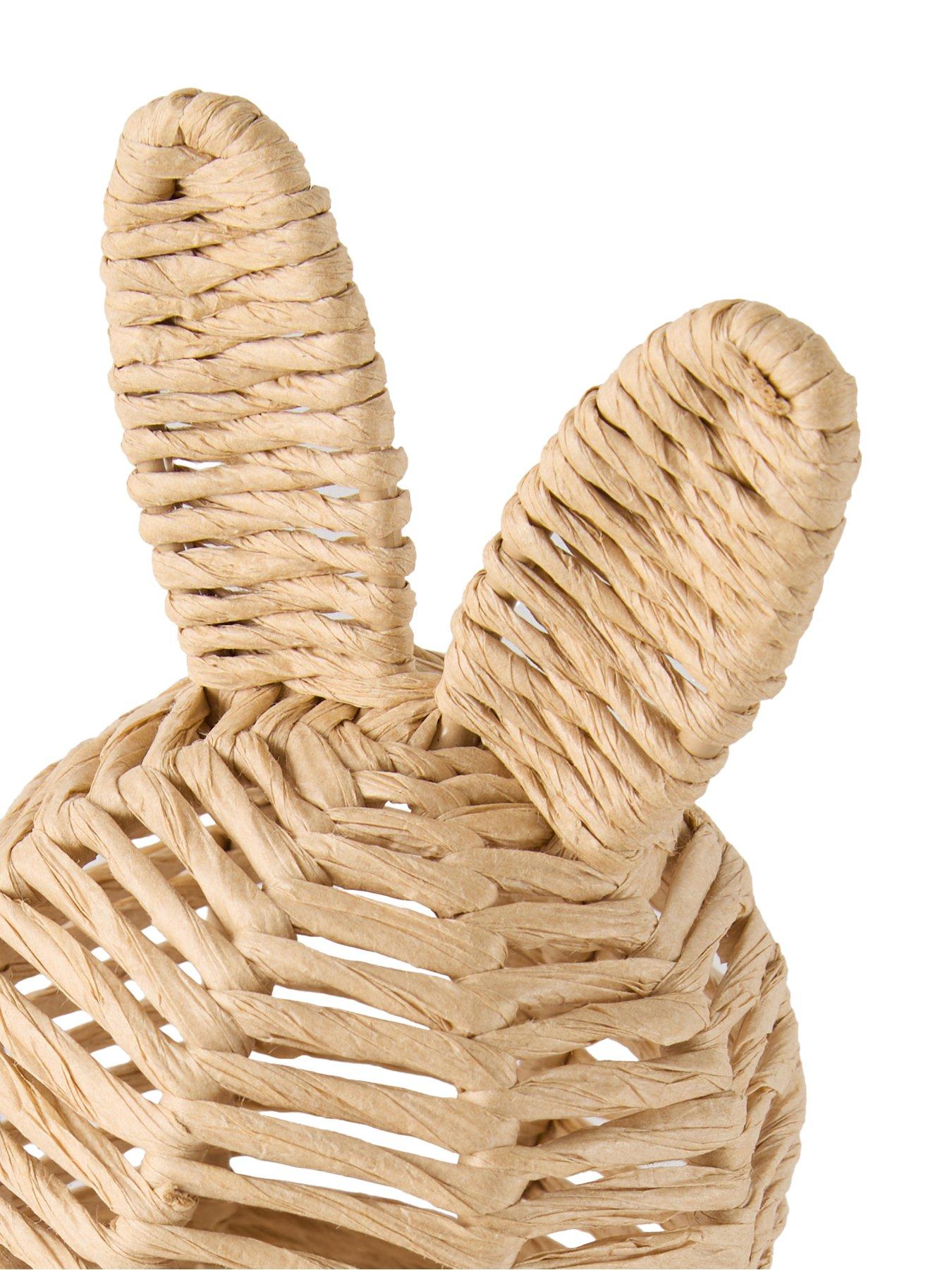Image 6 of 6 of The Very Collection Natural Woven Rabbit