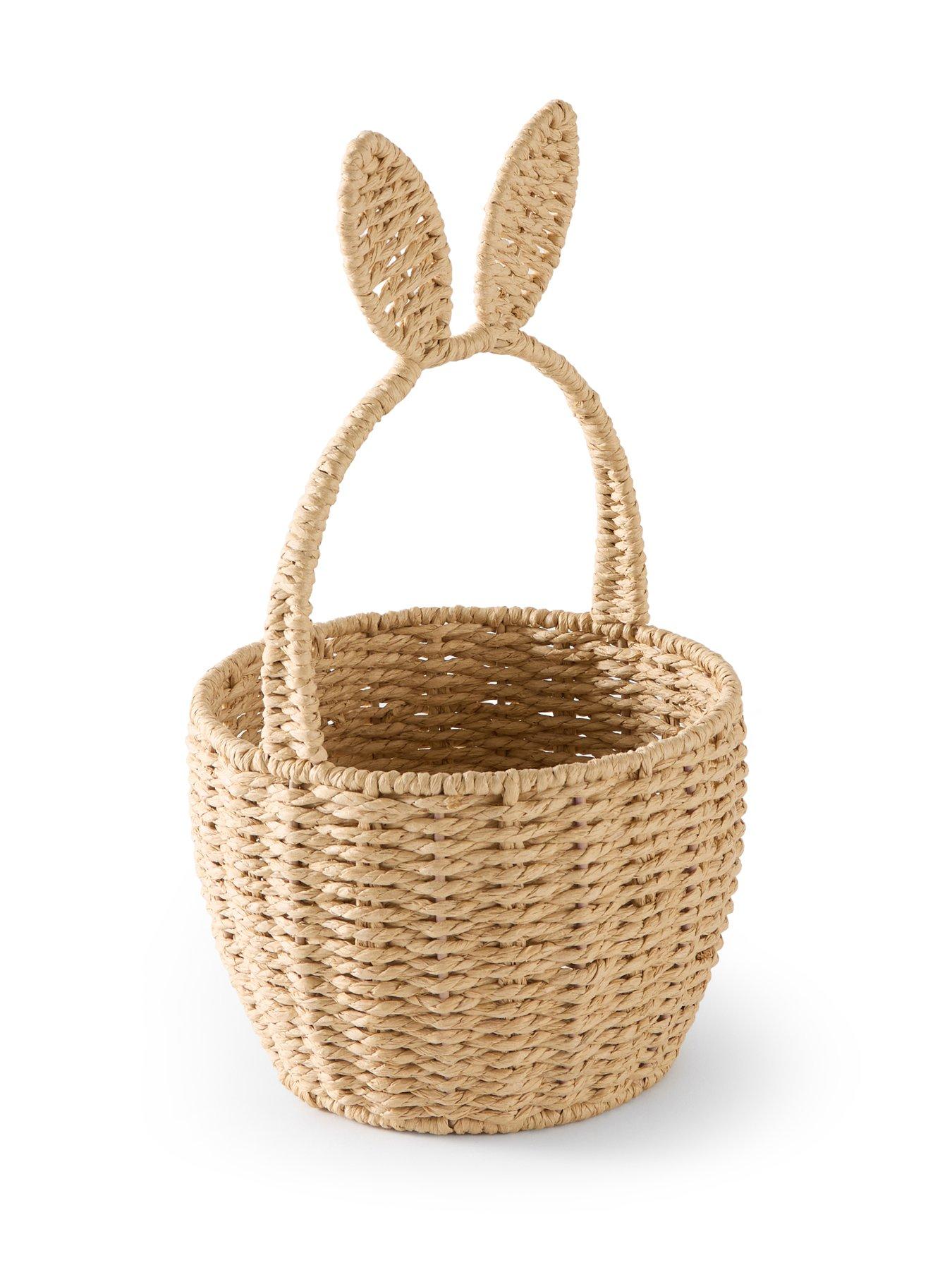 Image 3 of 6 of The Very Collection Natural Woven Rabbit Basket