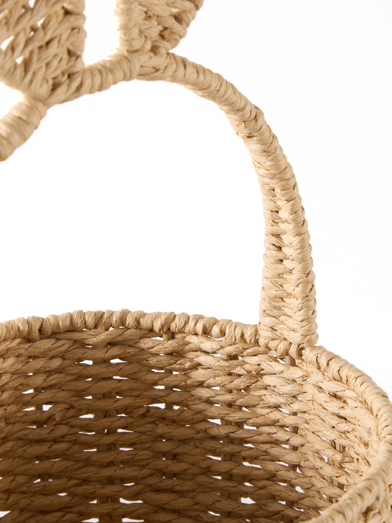 Image 4 of 6 of The Very Collection Natural Woven Rabbit Basket