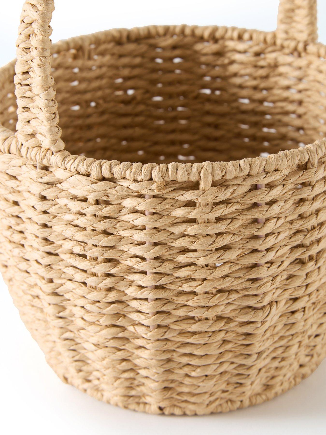Image 5 of 6 of The Very Collection Natural Woven Rabbit Basket