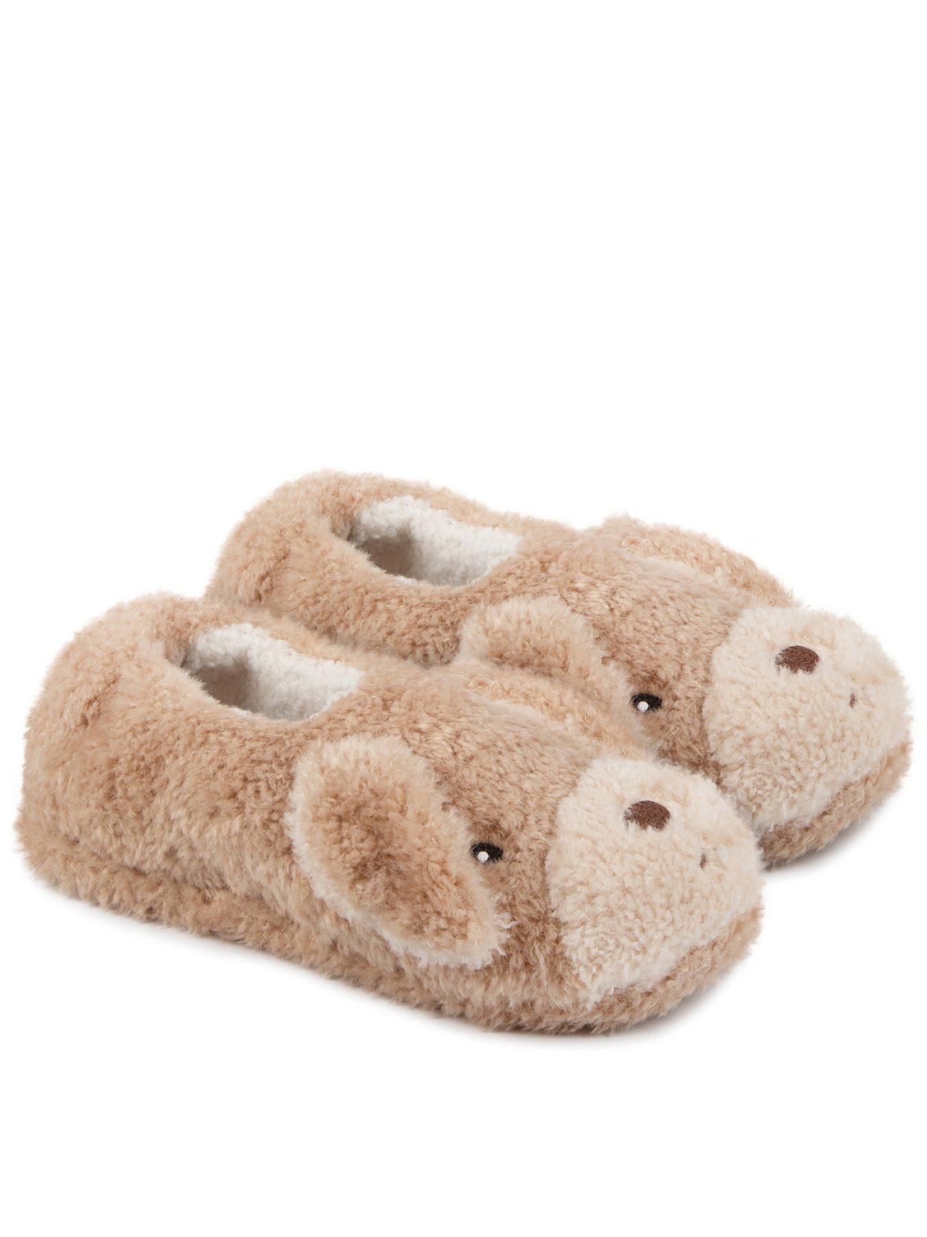 Novelty Slippers Next Dog Slippers Friendly HouseWomen's Fluffy