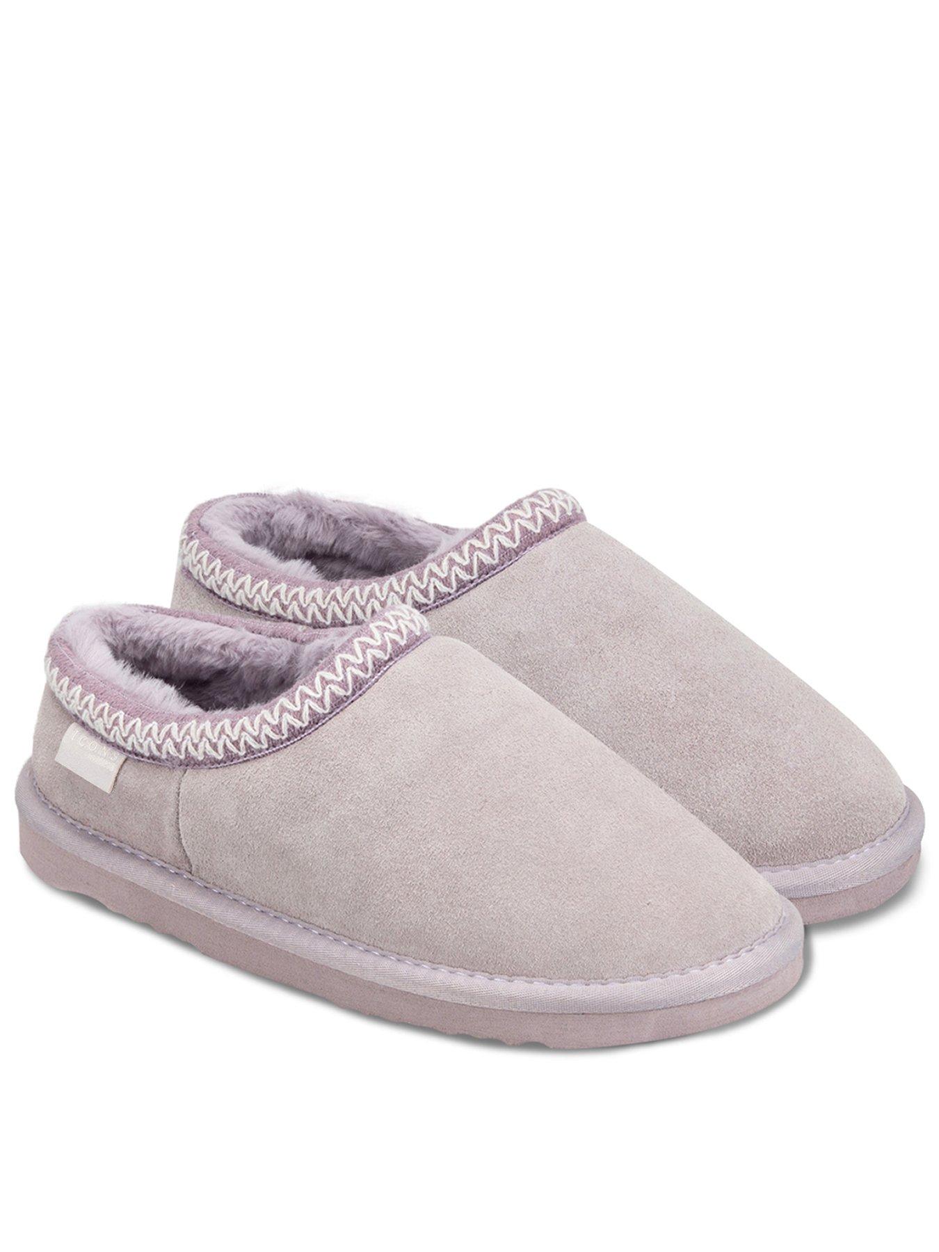 TOTES Toasties Ladies Icons Microsuede Shoot Slippers - Lilac