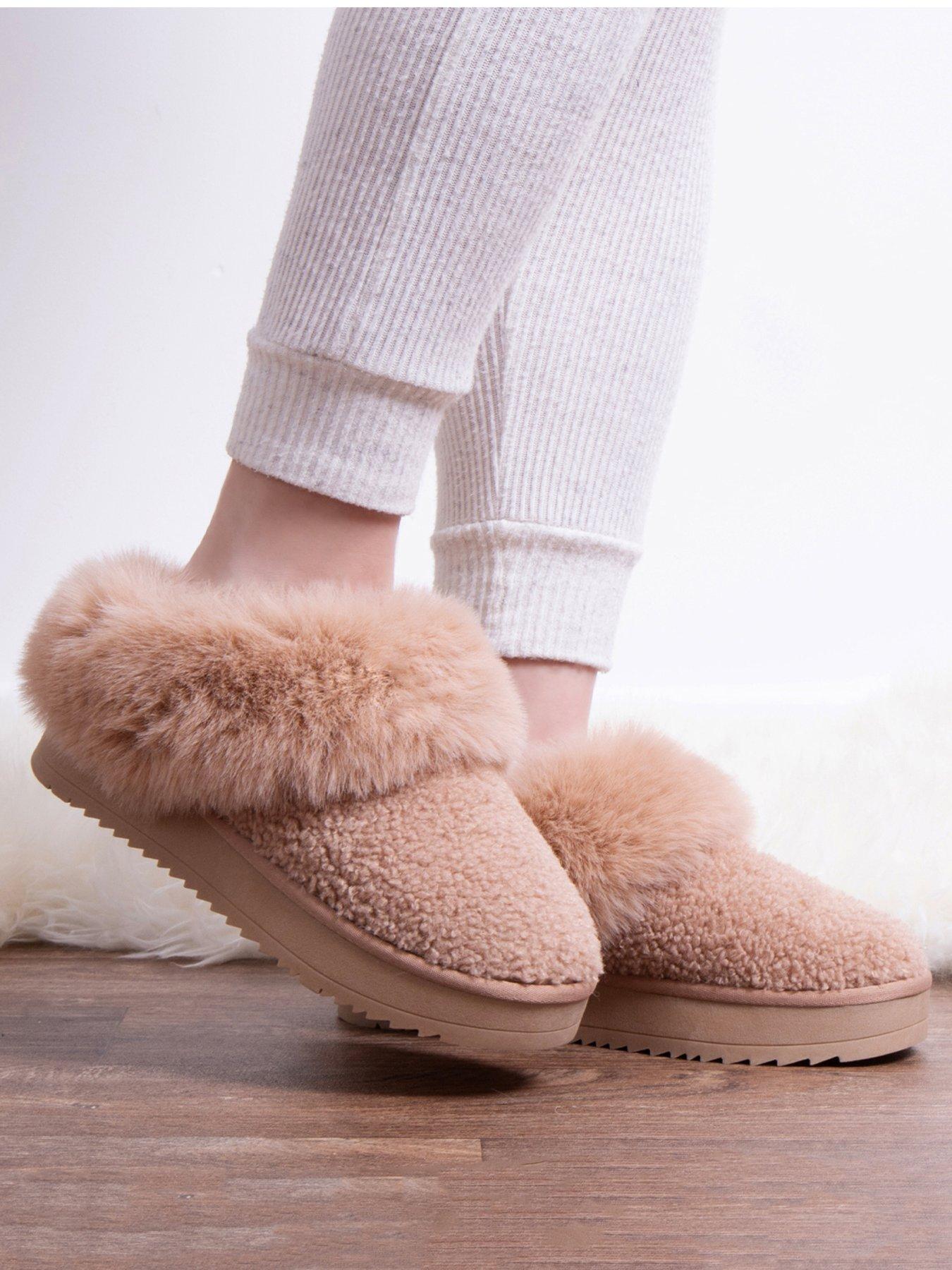 Image 4 of 4 of TOTES Toasties Ladies Icons Textured Mule With Chunky Sole - Camel