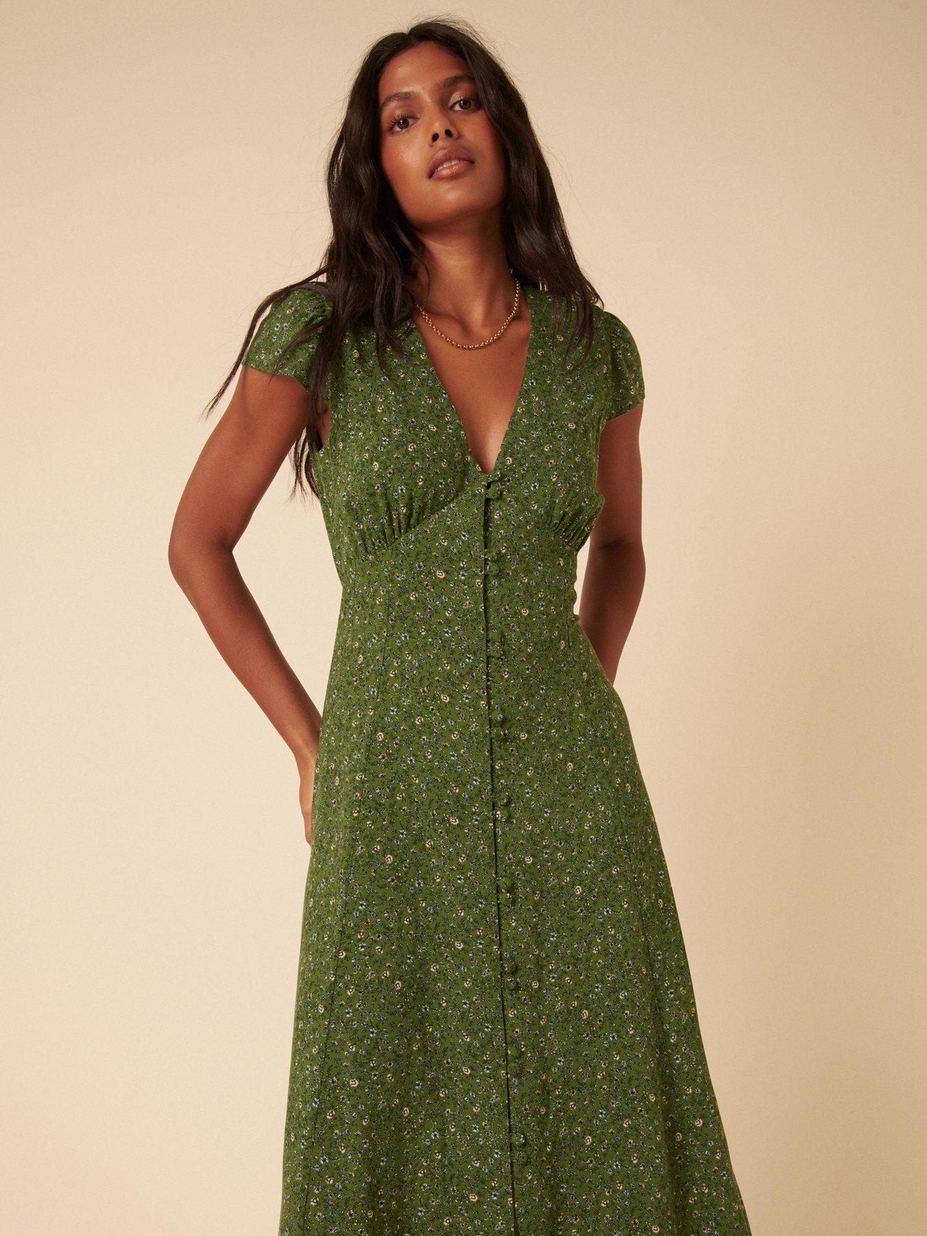 Nobodys Child Ditsy Floral Avery Midi Dress Green Very