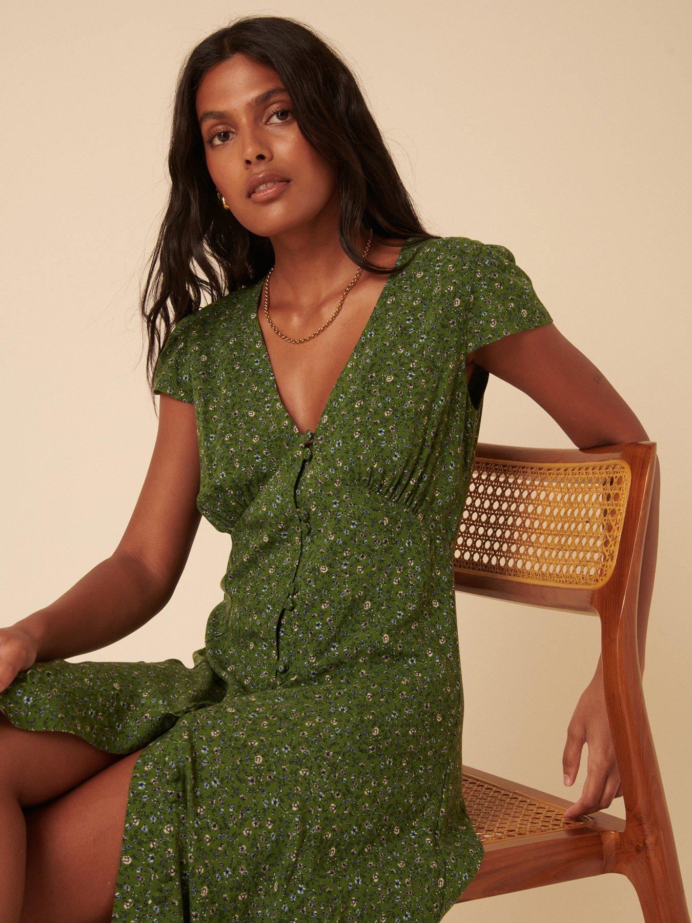 Nobodys Child Ditsy Floral Avery Midi Dress Green Very