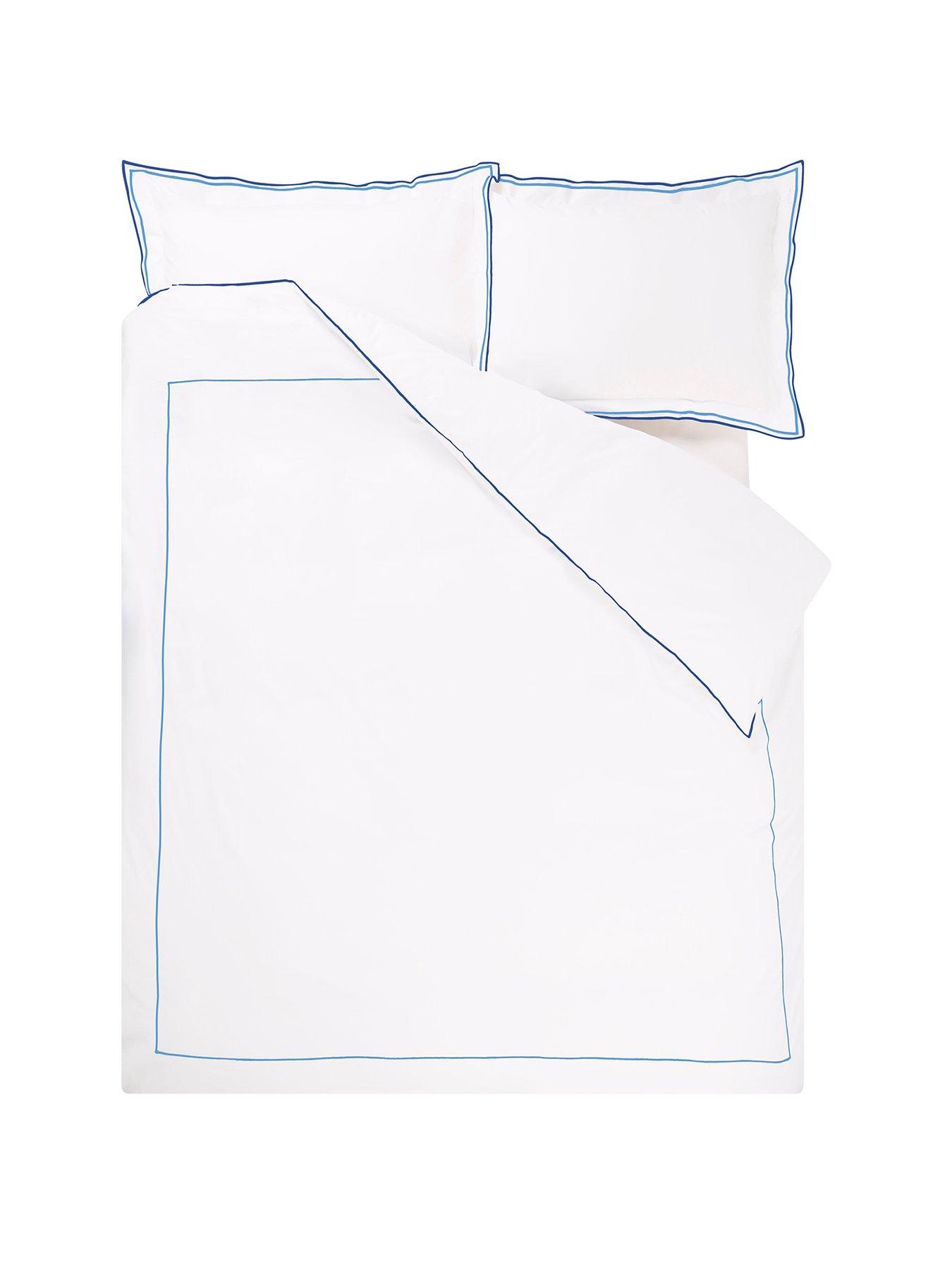 Image 2 of 5 of Designers Guild Astor 100% Cotton Quilt Set Cobalt Blue