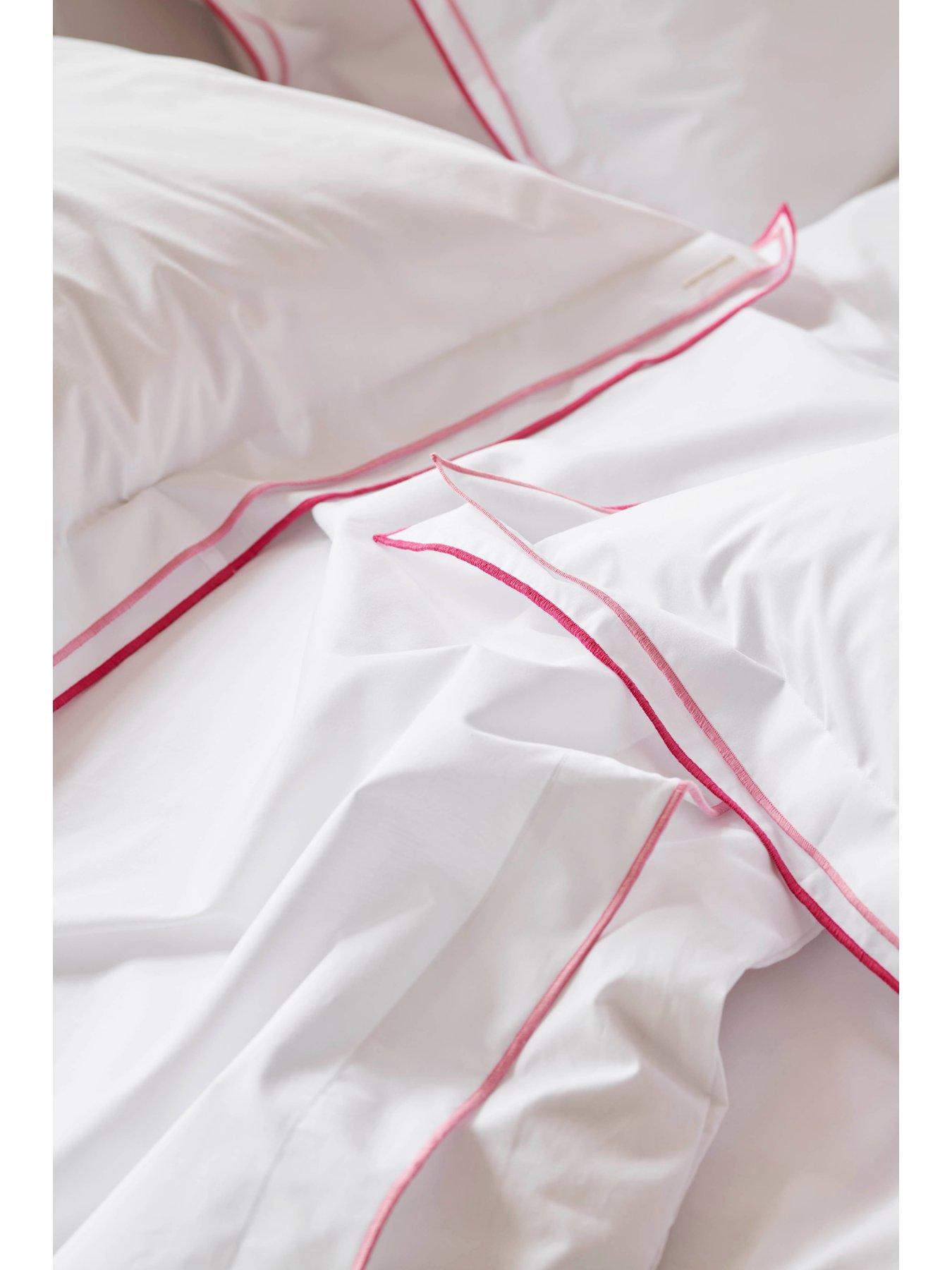 Image 3 of 5 of Designers Guild Astor 100% Cotton Quilt Set Fuchsia Pink