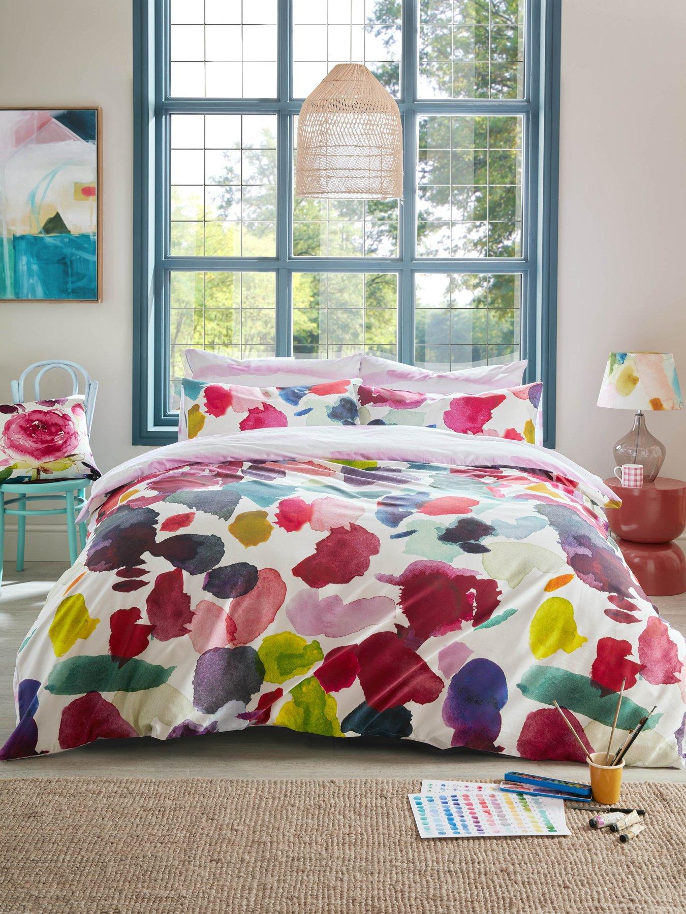 bluebellgray-abstract-100-cotton-quilt-set