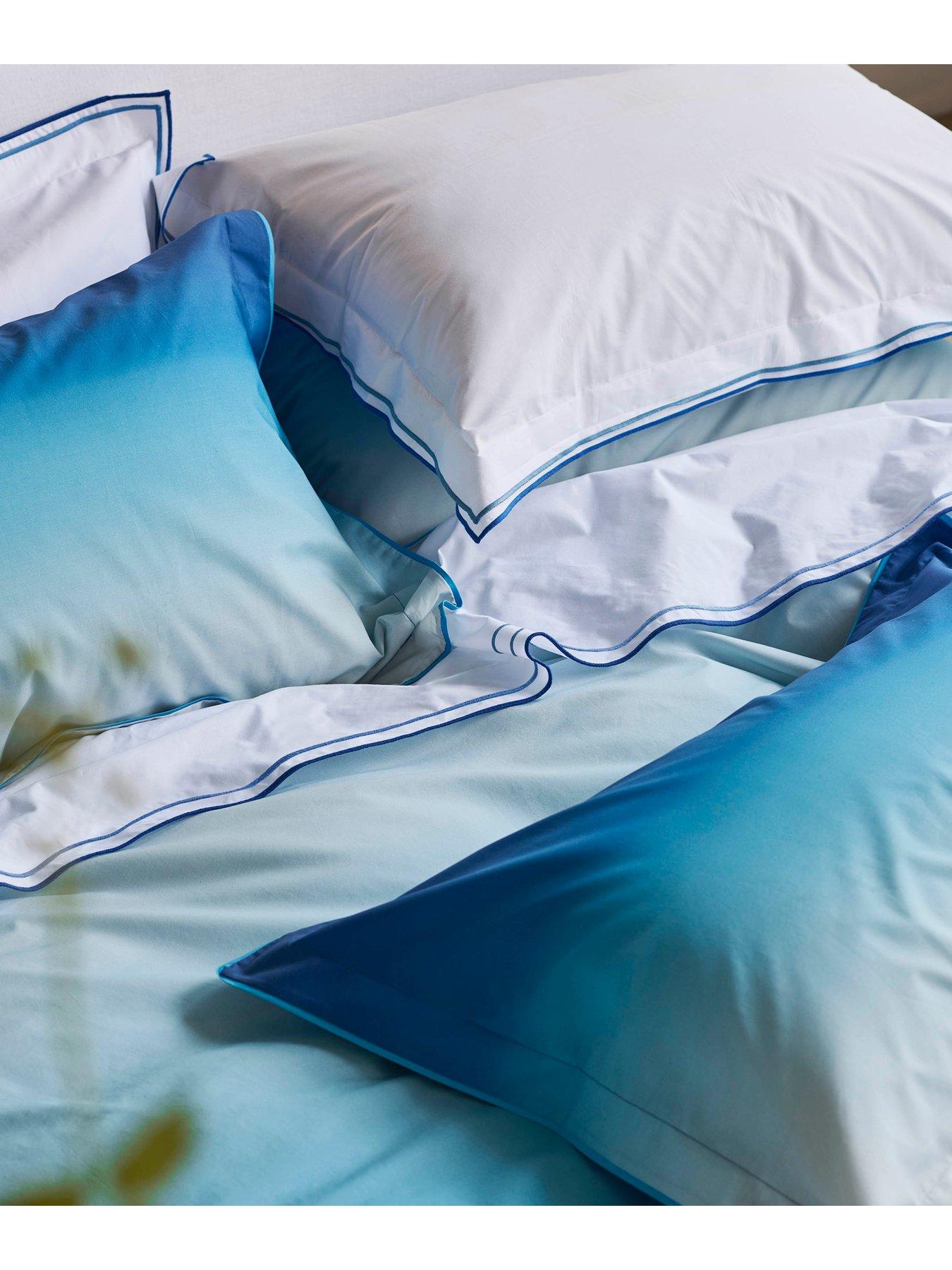 Image 4 of 6 of Designers Guild Savoie 100% Cotton Quilt Set Cobalt Blue