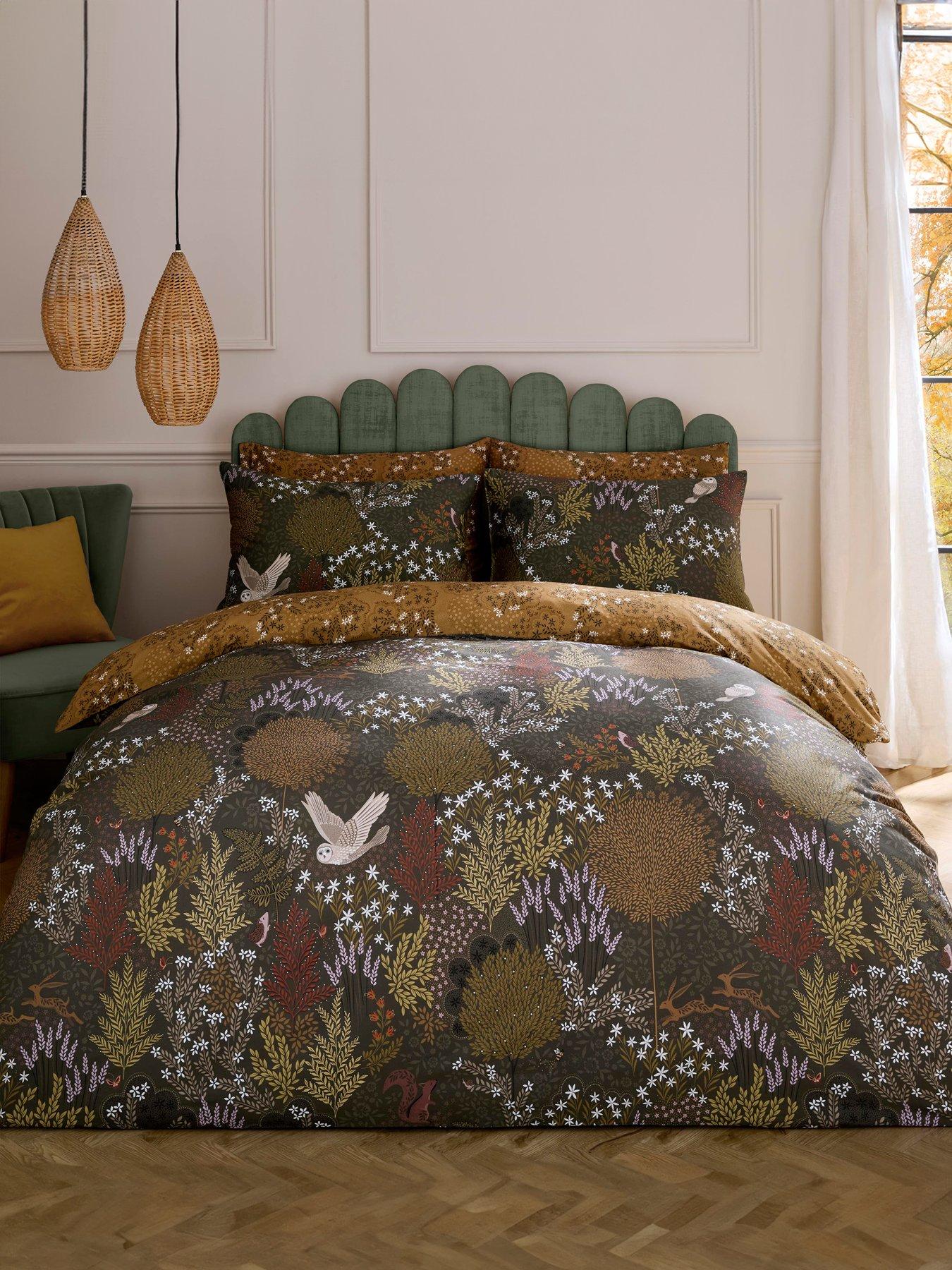 Sara Miller Owl Forest 100% Cotton Quilt Set