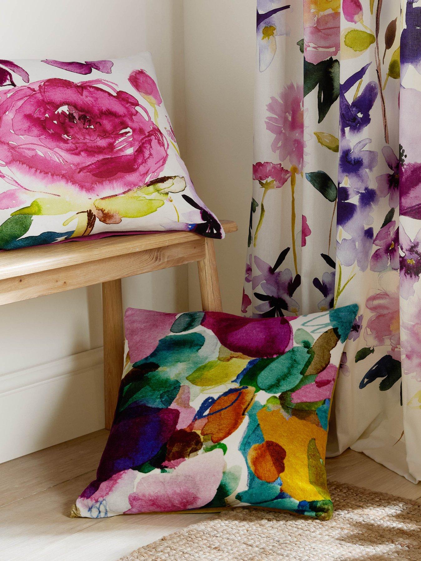 Bluebellgray Rose Microfibre Filled Cushion 45cmx45cm