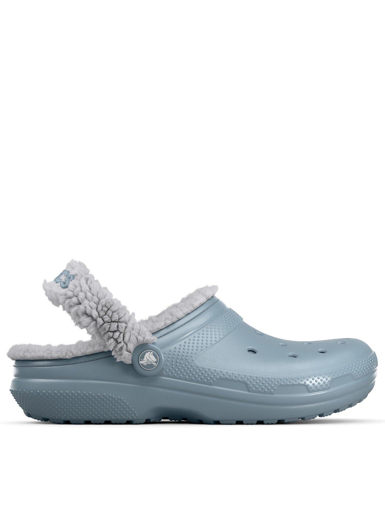 Crocs Classic Fleece Lined Clog -Concrete