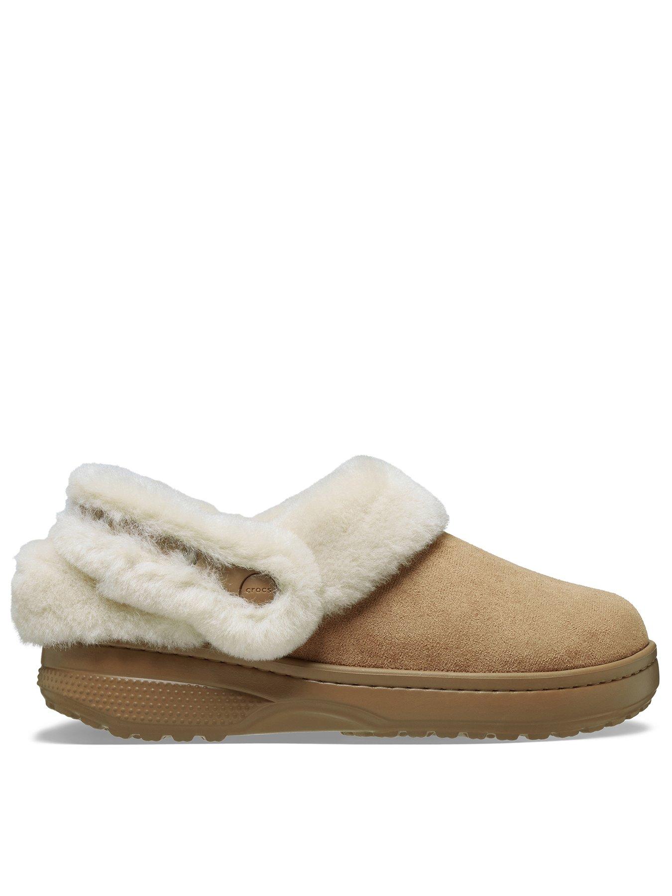 Crocs Classic Unfurgettable Faux Suede Clog - Sepia Brown