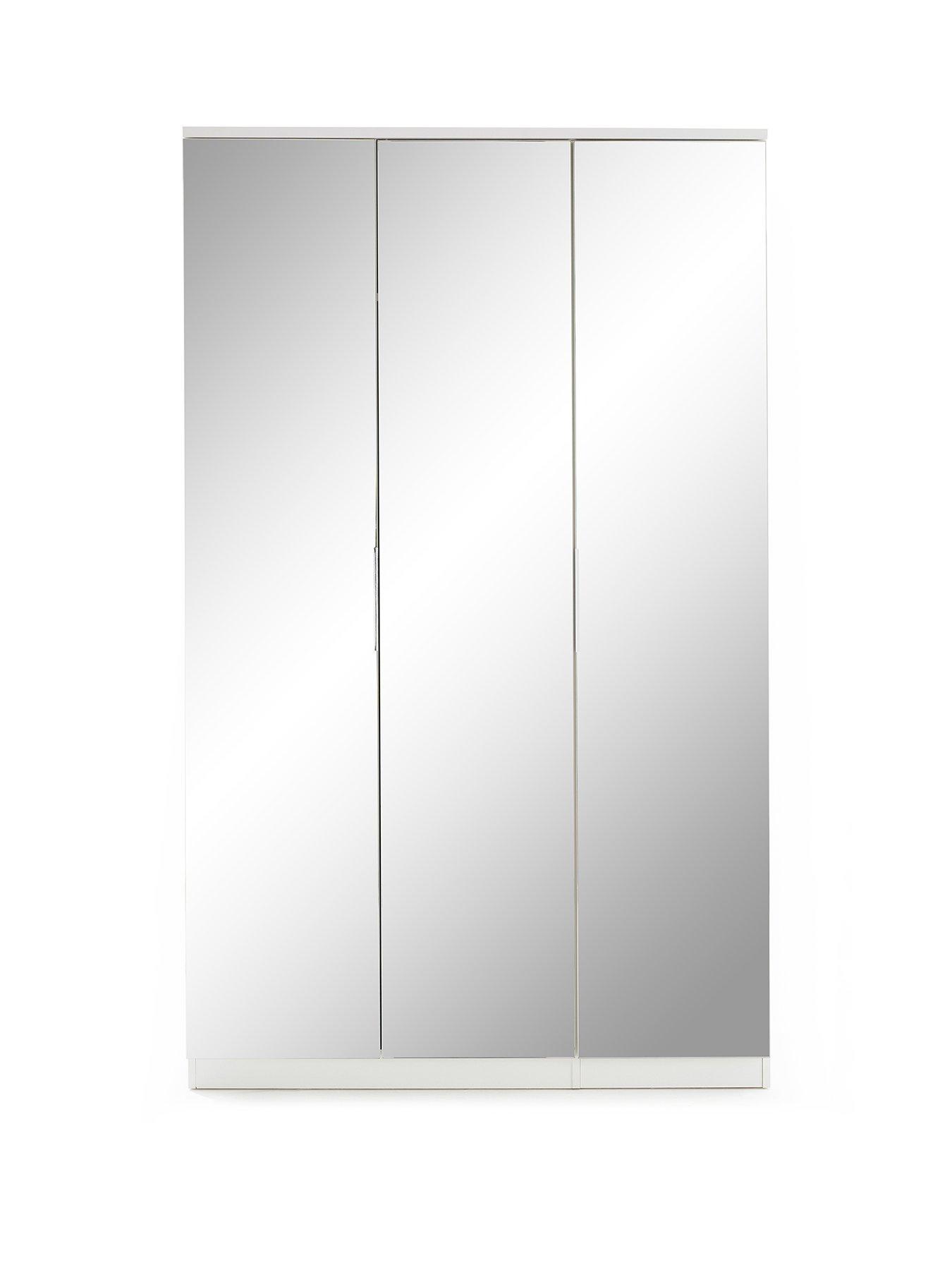 Image 2 of 7 of The Very Collection Palma 3 Door Mirrored&nbsp;Wardrobe - White - FSC&reg; Certified
