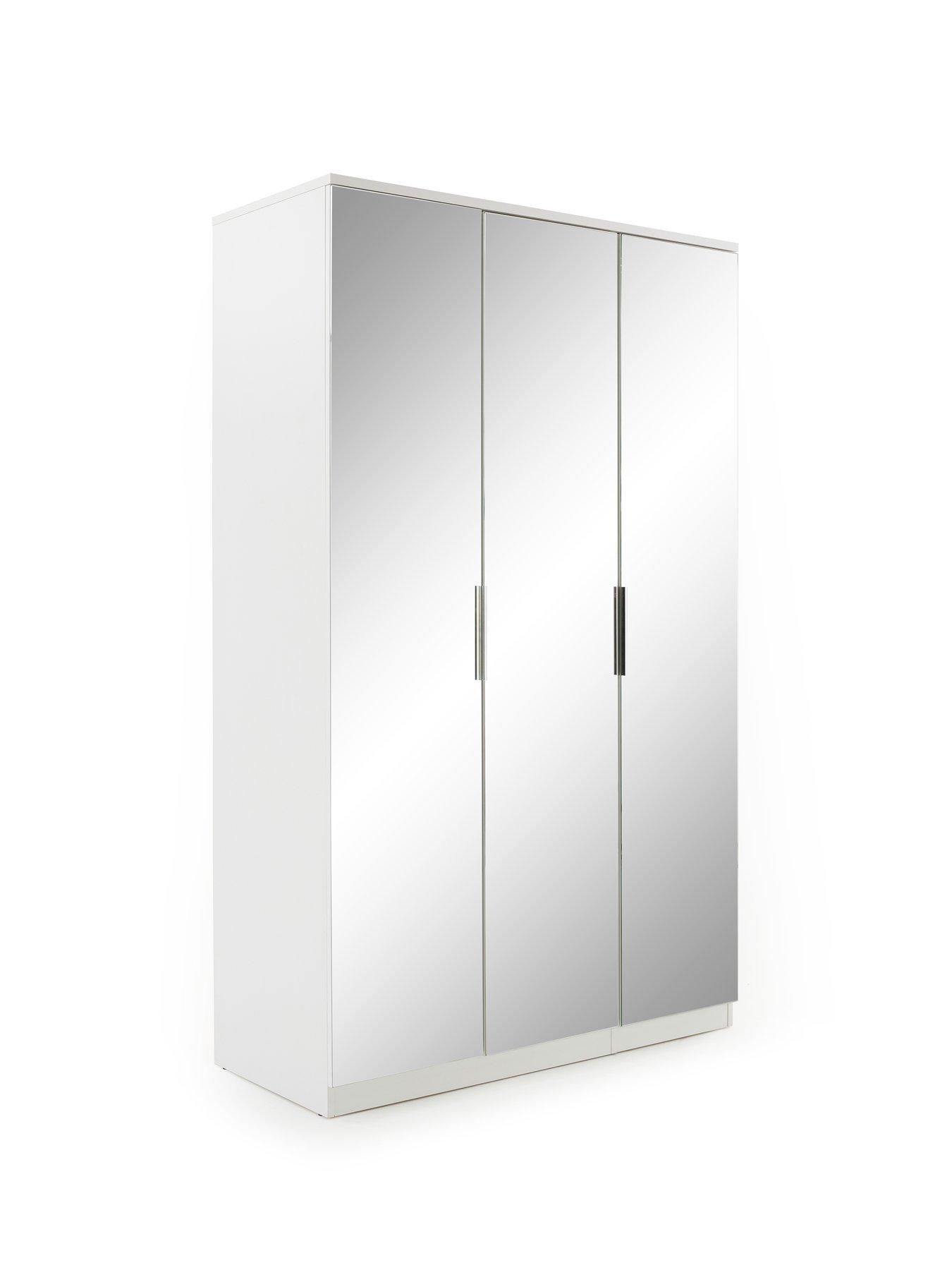 Image 3 of 7 of The Very Collection Palma 3 Door Mirrored&nbsp;Wardrobe - White - FSC&reg; Certified