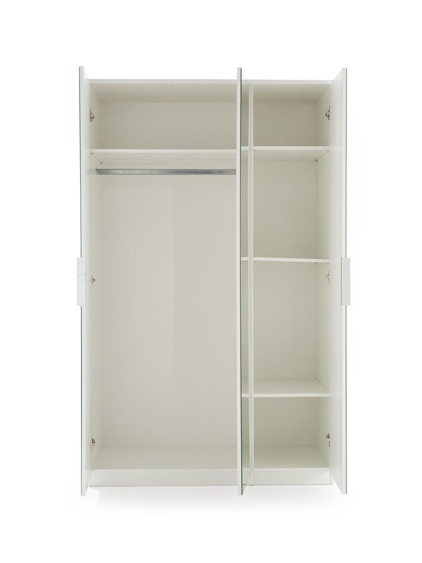 Image 4 of 7 of The Very Collection Palma 3 Door Mirrored&nbsp;Wardrobe - White - FSC&reg; Certified
