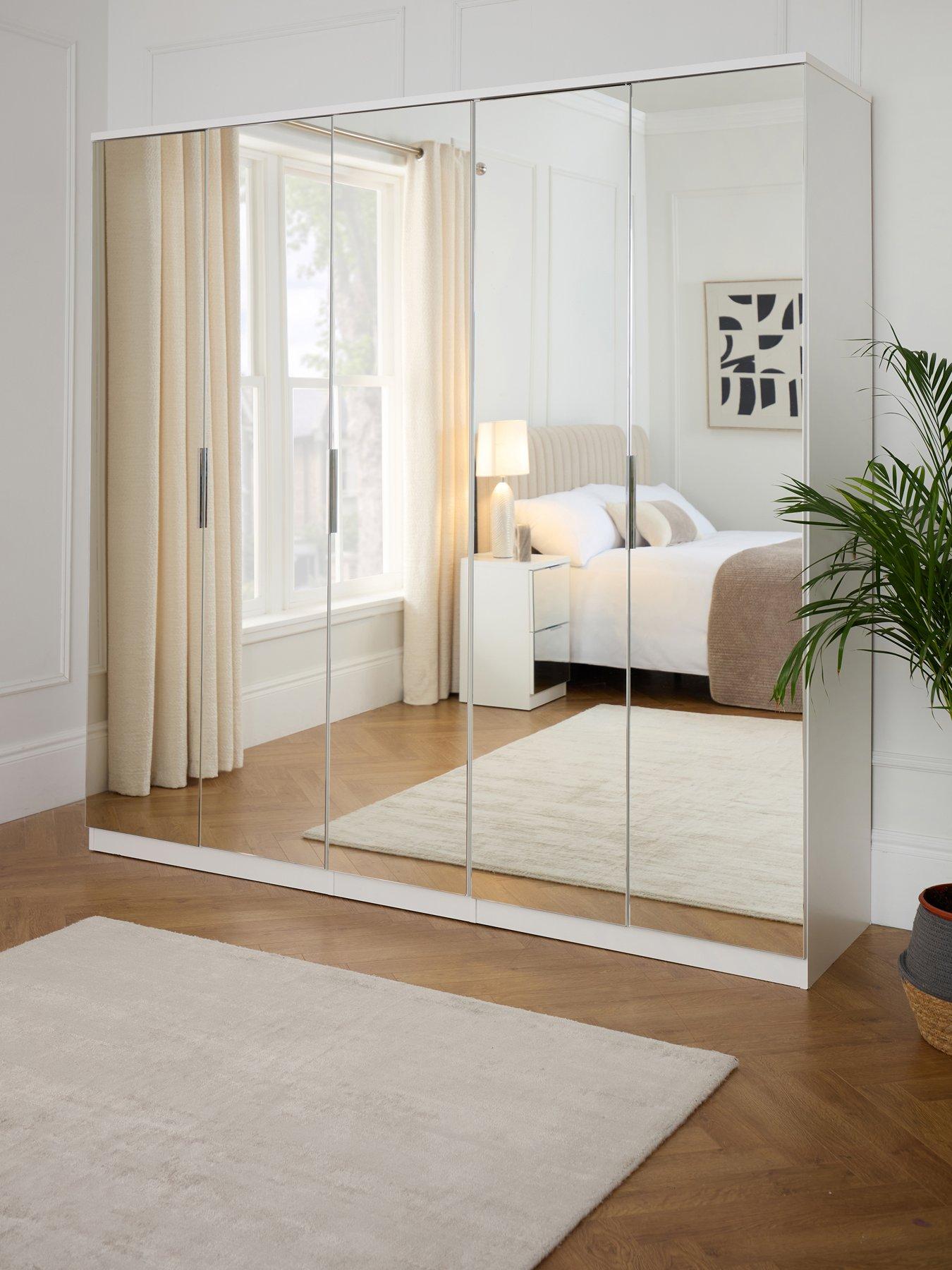 Very Home Palma Mirror 5 Door Wardrobe