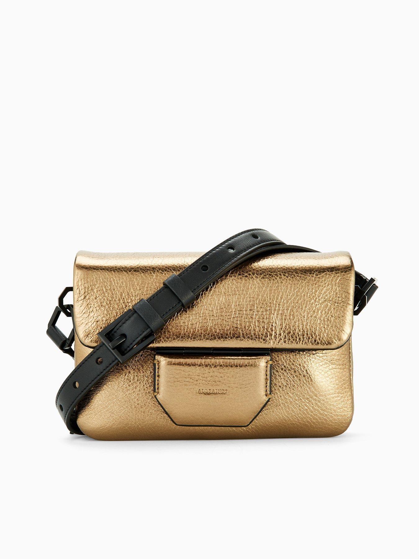 AllSaints Jupiter Xbody Bag - Gold