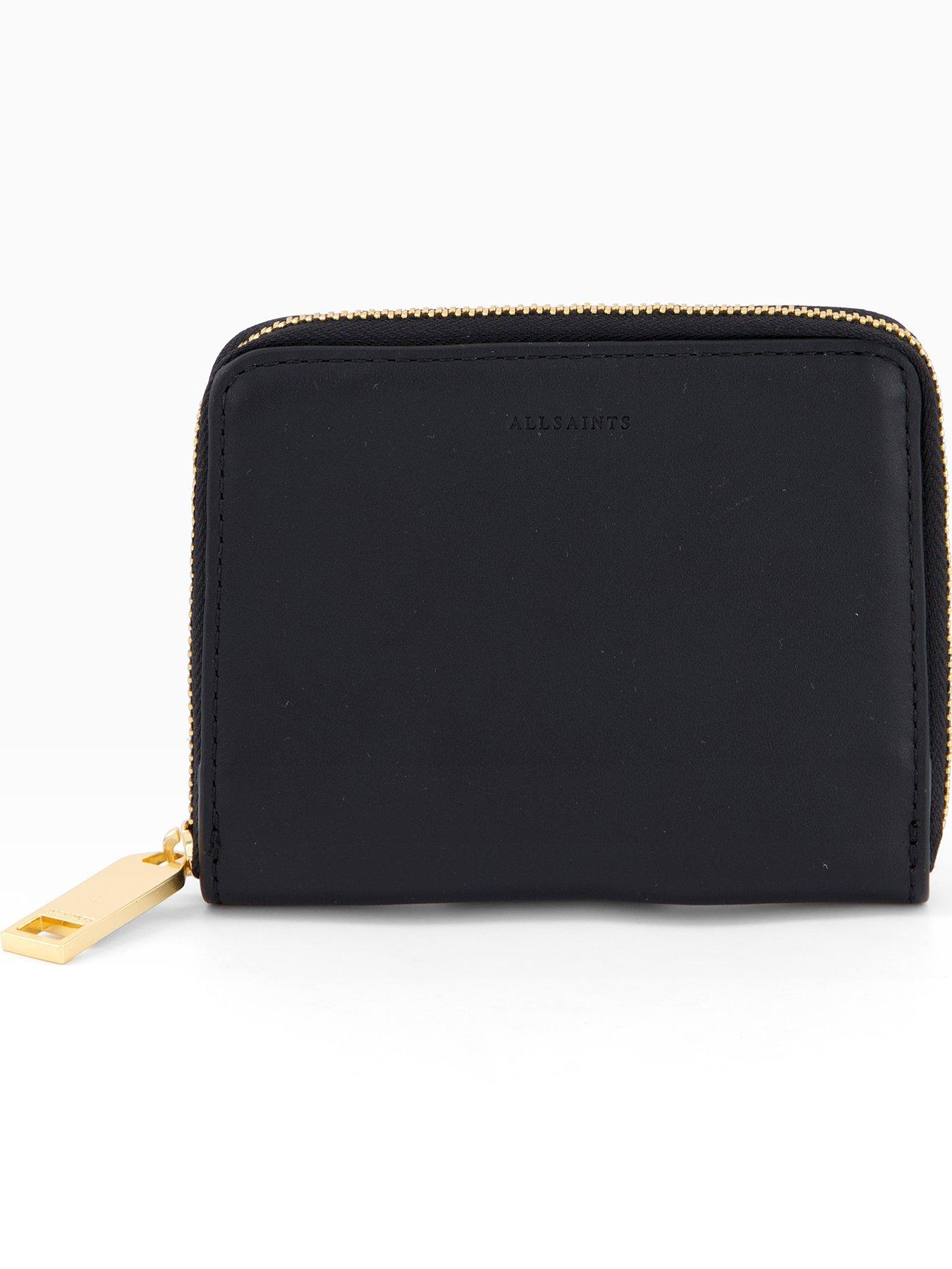 AllSaints Lena Hex Zip Wallet - Black