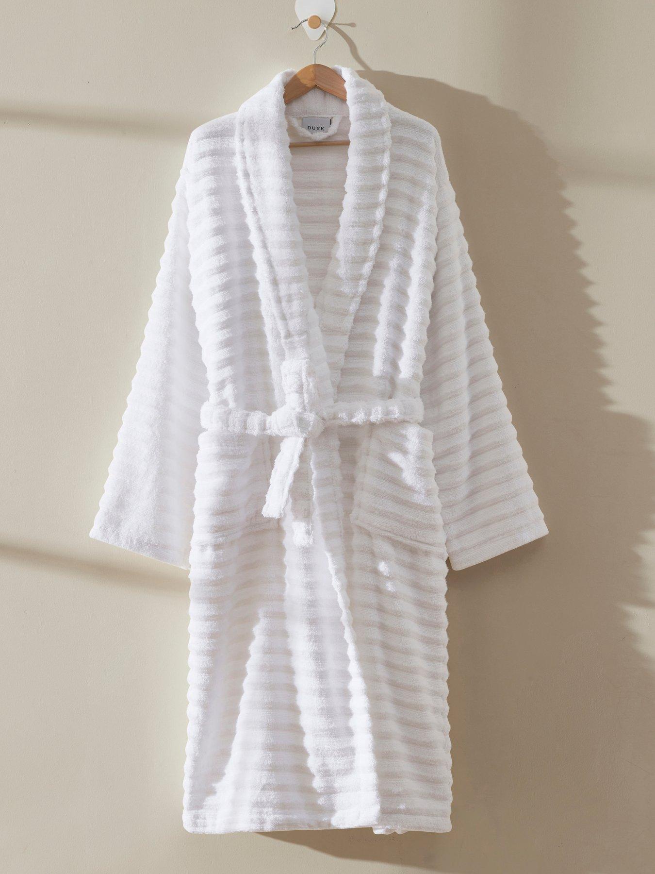 Dusk White Bathroom Robe | Very