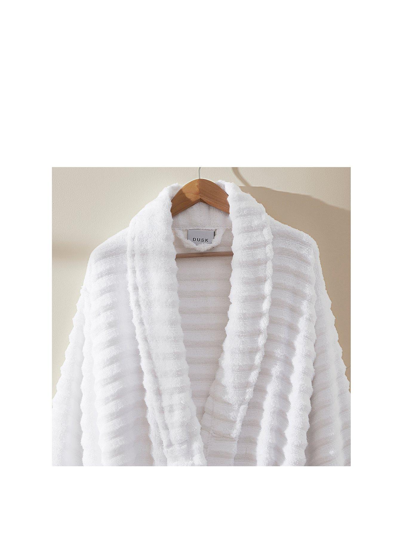 Dusk White Bathroom Robe | Very