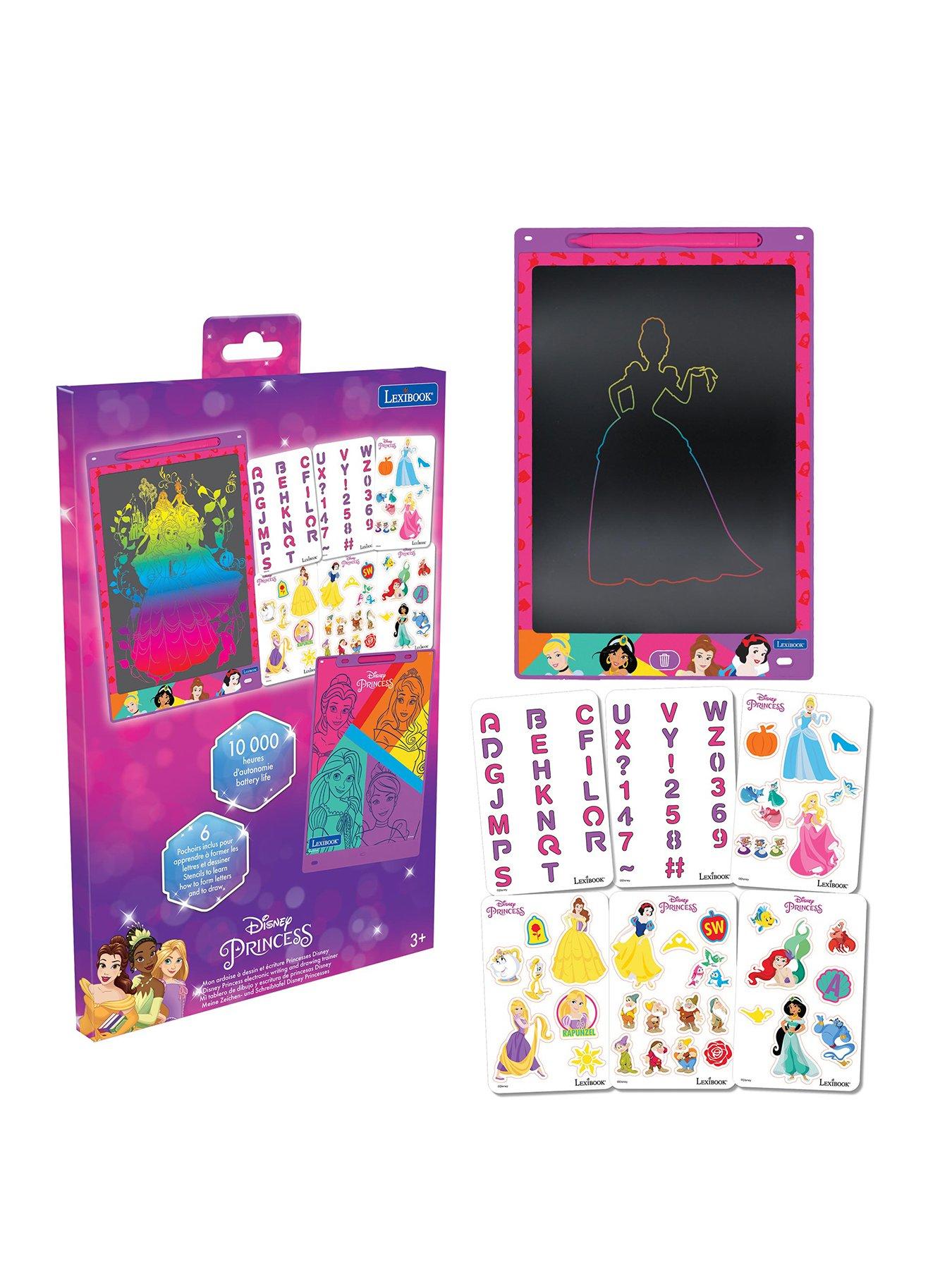 Disney Princess 11'' multicolor learning drawing E-ink tablet with stencils