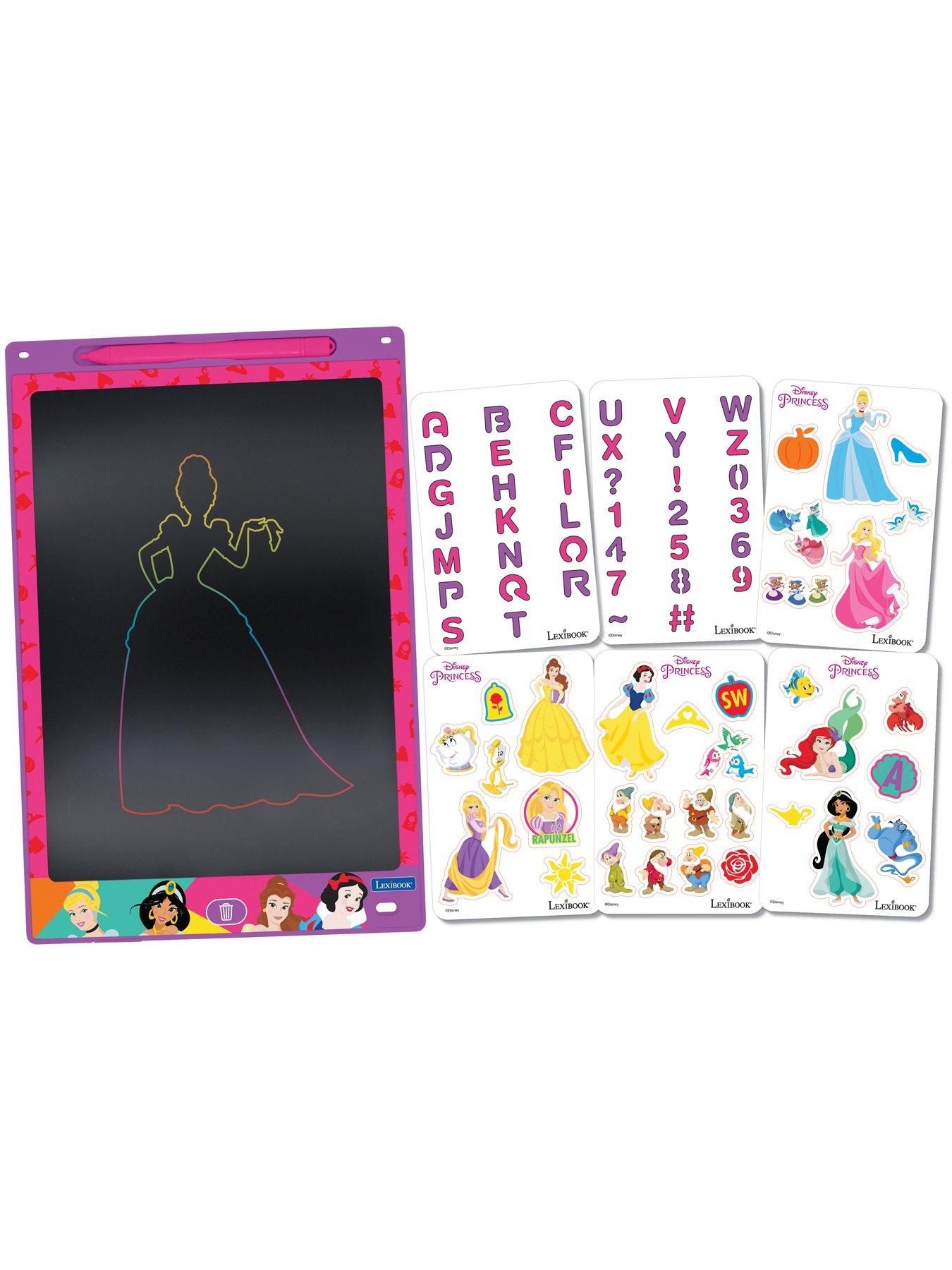 Image 2 of 7 of Disney Princess 11'' multicolor learning drawing E-ink tablet with stencils